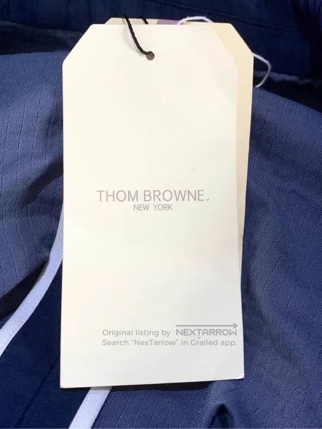 Thom Browne Thom Browne Classic Lapel Trench Coat Navy Blue Size US S / EU 44-46 / 1 - 7 Thumbnail