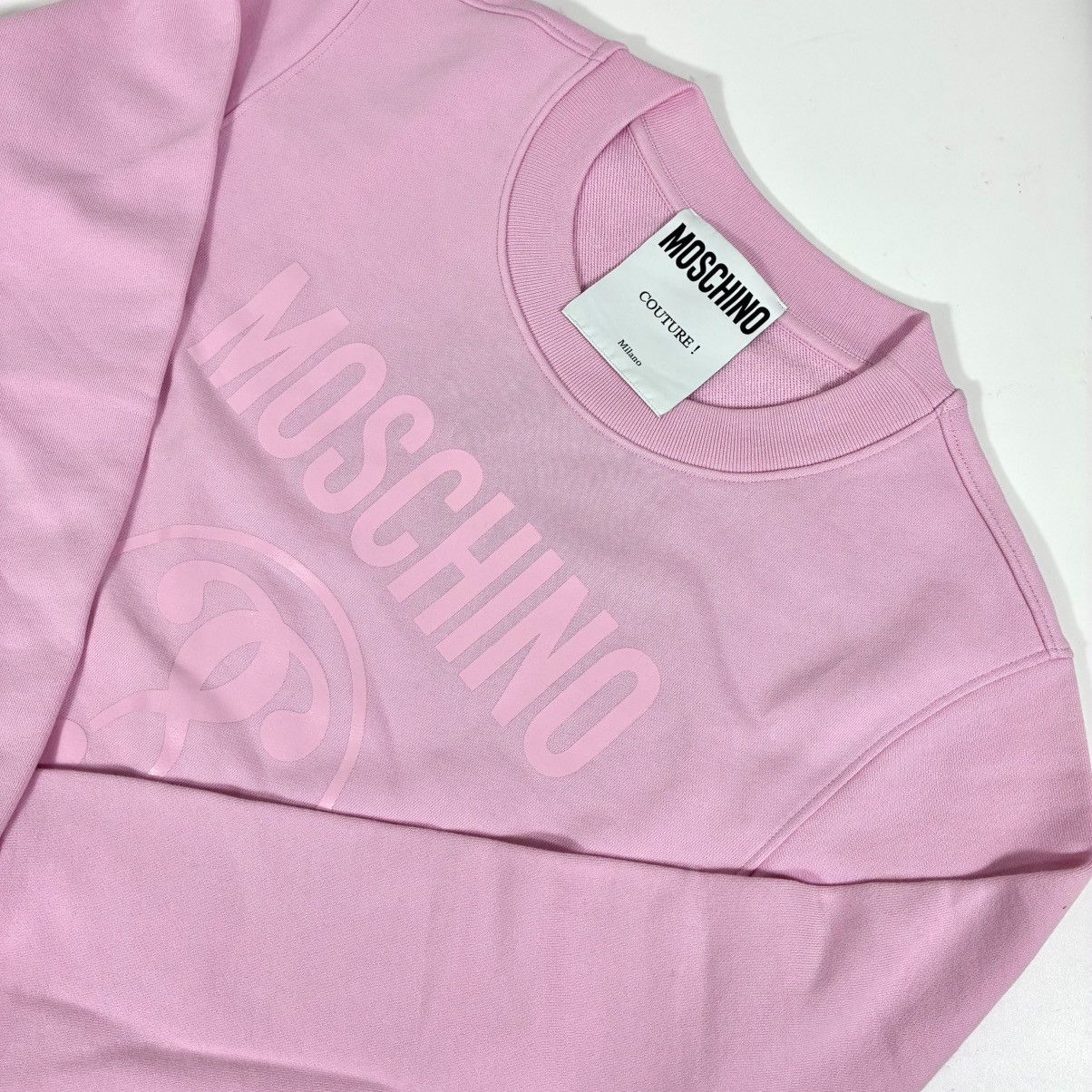 Moschino Moschino Couture Logo Double Question Mark Sweatshirt Pink 8 Size M / US 6-8 / IT 42-44 - 7 Thumbnail