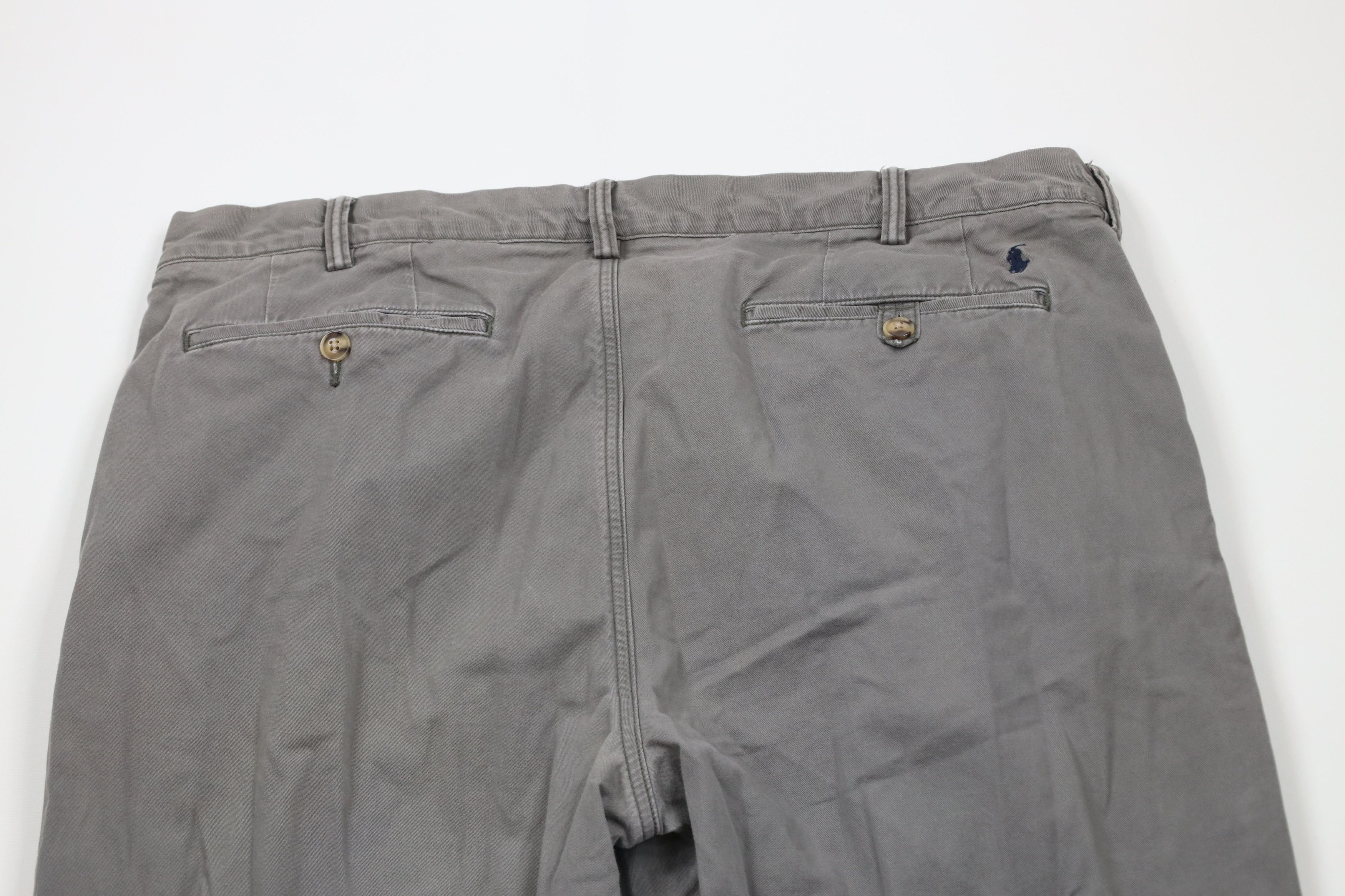 Ralph Lauren × Vintage Vintage Y2K Ralph Lauren Wide Leg Stretch Chino Pants Gray Size US 38 / EU 54 - 9 Thumbnail