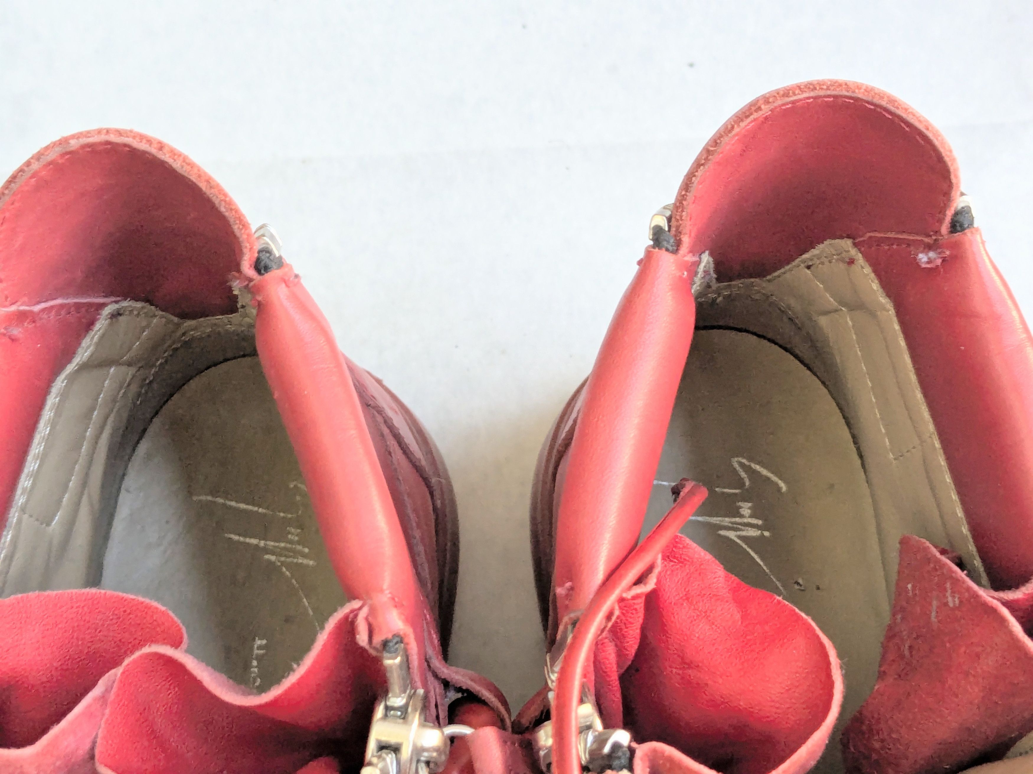 Giuseppe Zanotti Giuseppe Zanotti Chain Sneakers Red 10 43 High Tops Leather Size US 10 / EU 43 - 6 Thumbnail