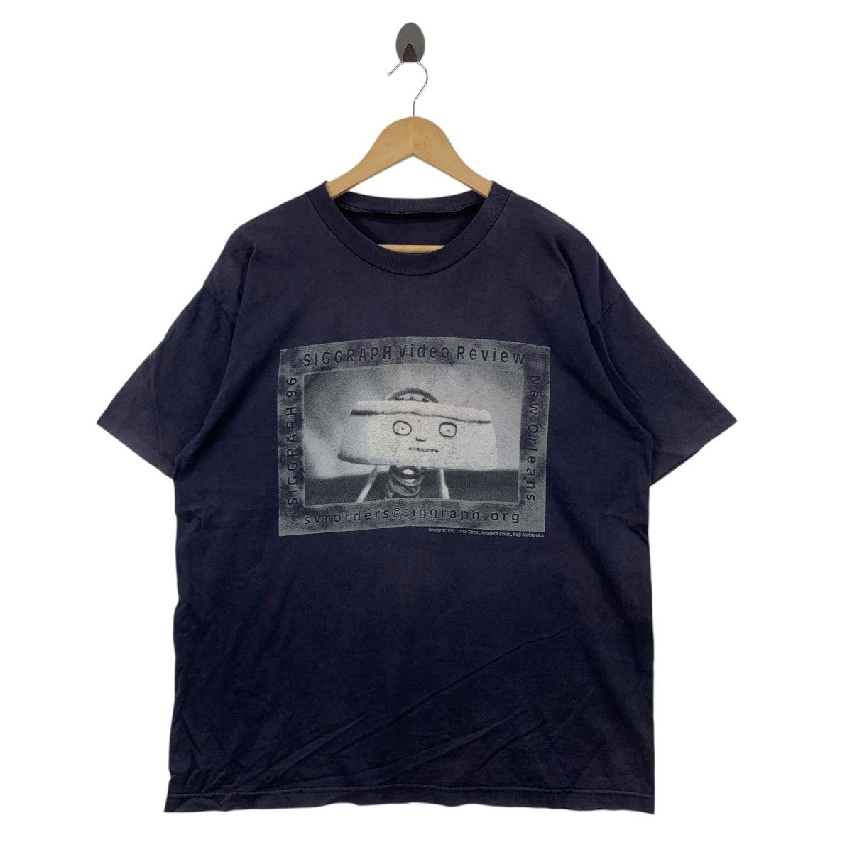 Vintage Vintage 90s SIGGRAPH VIDEO REVIEW 1996 Koji Matsuoka Tshirt Size US L / EU 52-54 / 3 - 1 Thumbnail