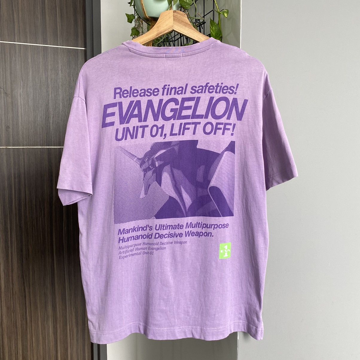 Anime Thrashed Faded Evangelion Neon Genesis ERD GRUNGE TEE Size US M / EU 48-50 / 2 - 1 Thumbnail