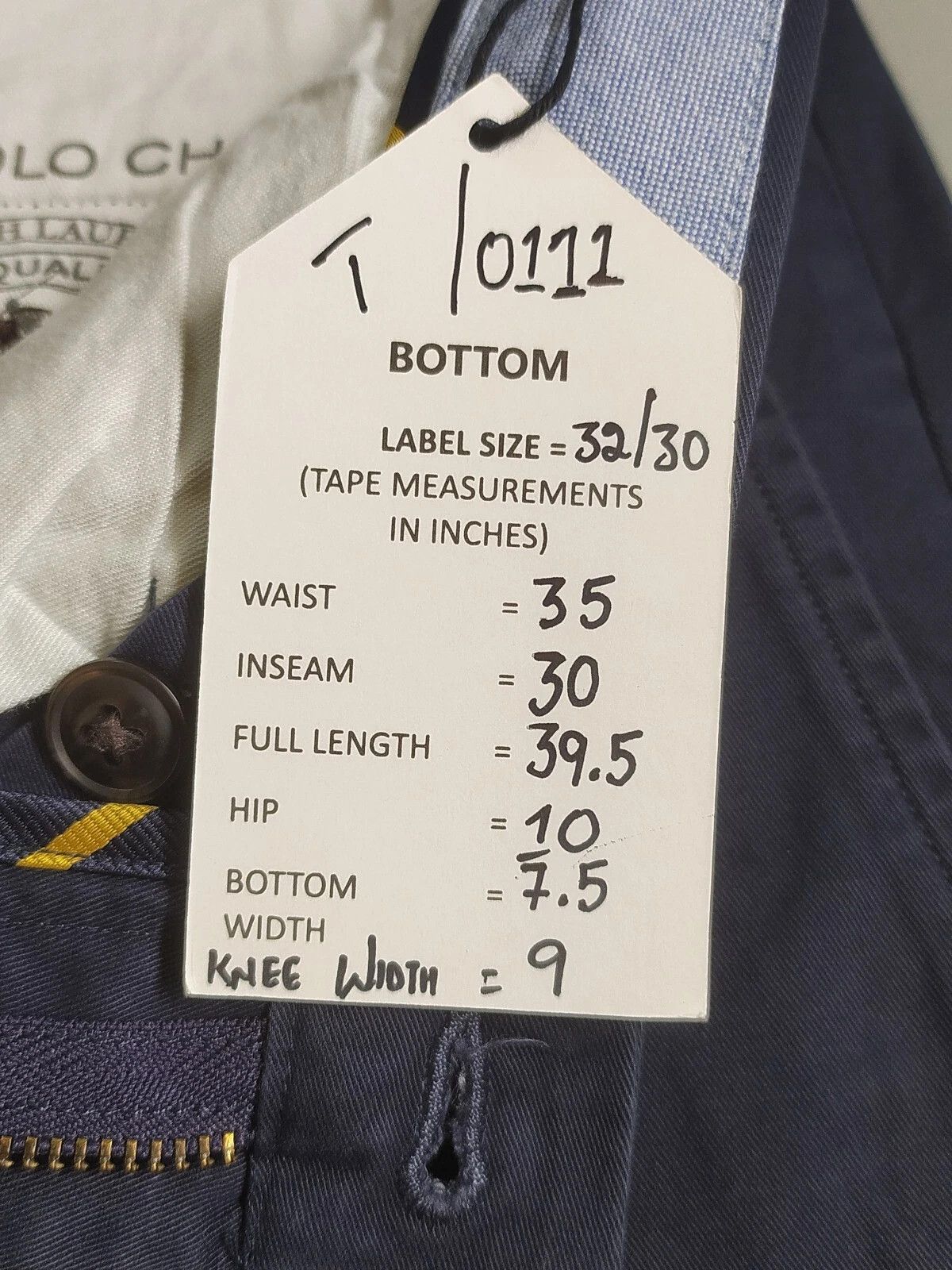 Polo Ralph Lauren Polo Ralph Lauren Stretch Straight Fit Chino Pant T 0111 Size US 32 / EU 48 - 6 Thumbnail