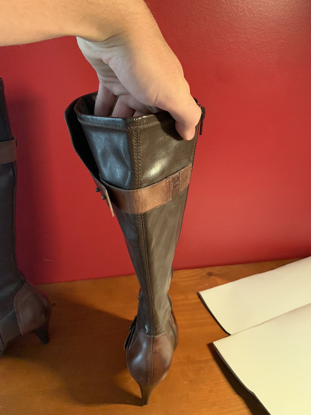 Leather × Vintage Vintage leather boots Size US 7.5 / IT 37.5 - 7 Thumbnail