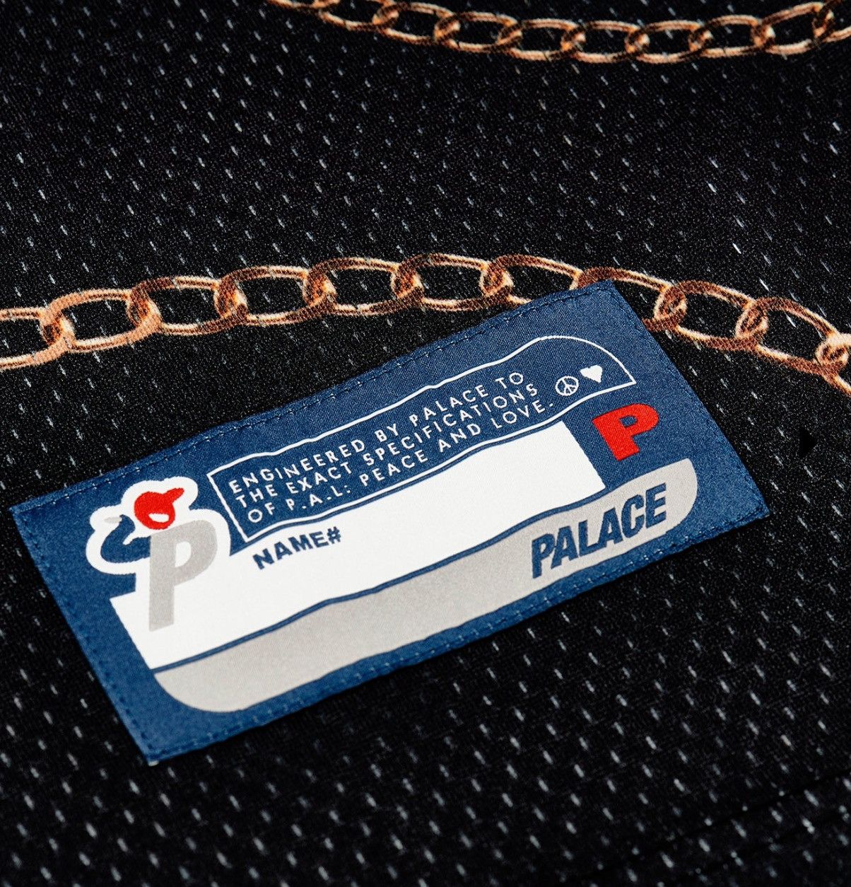 Palace Palace CHAIN BASKETBALL VEST BLACK Mesh Jersey Men’s Size XL Size US XL / EU 56 / 4 - 3 Thumbnail