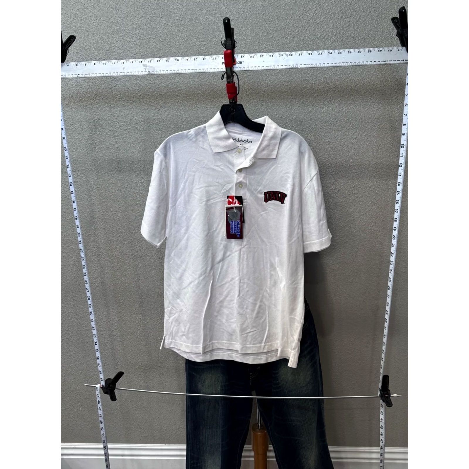 Vintage UNLV Rebels Licensed POLO SHIRT NWT Small S Adult Mens Size US S / EU 44-46 / 1 - 2 Thumbnail