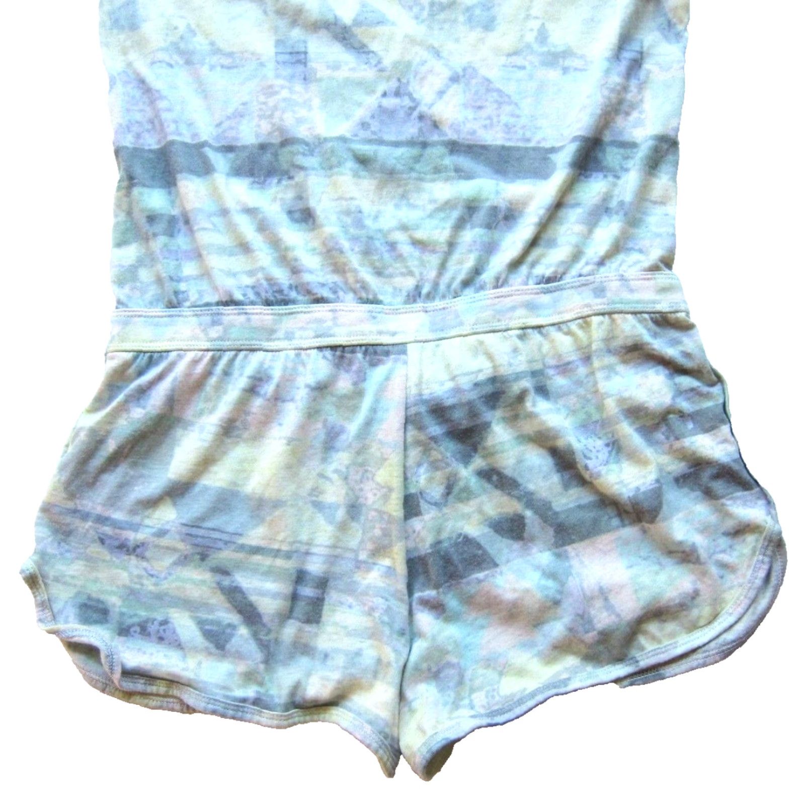TNA TNA Cotton Stretch Jersey Yellow Purple Grey Pocket Shorts Romper Small Women Sleeveless One-Piece Size S / US 4 / IT 40 - 6 Thumbnail