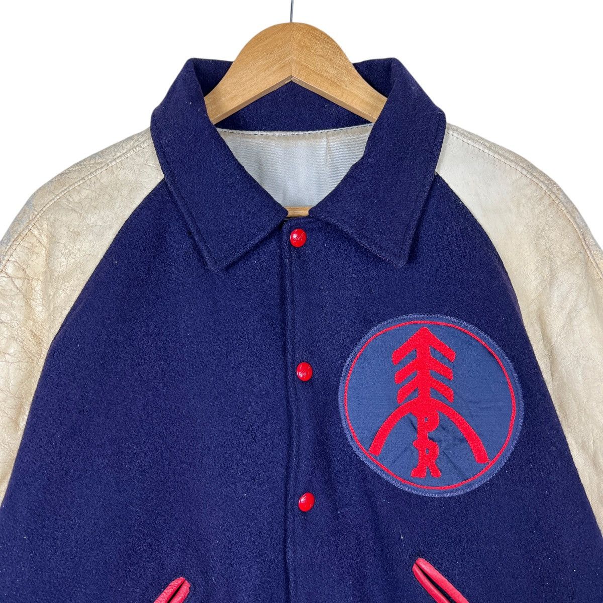 Vintage 🔥 50s VINTAGE SPEEDLINE STADIUM VARSITY BOMBER JACKET Size US L / EU 52-54 / 3 - 9 Thumbnail