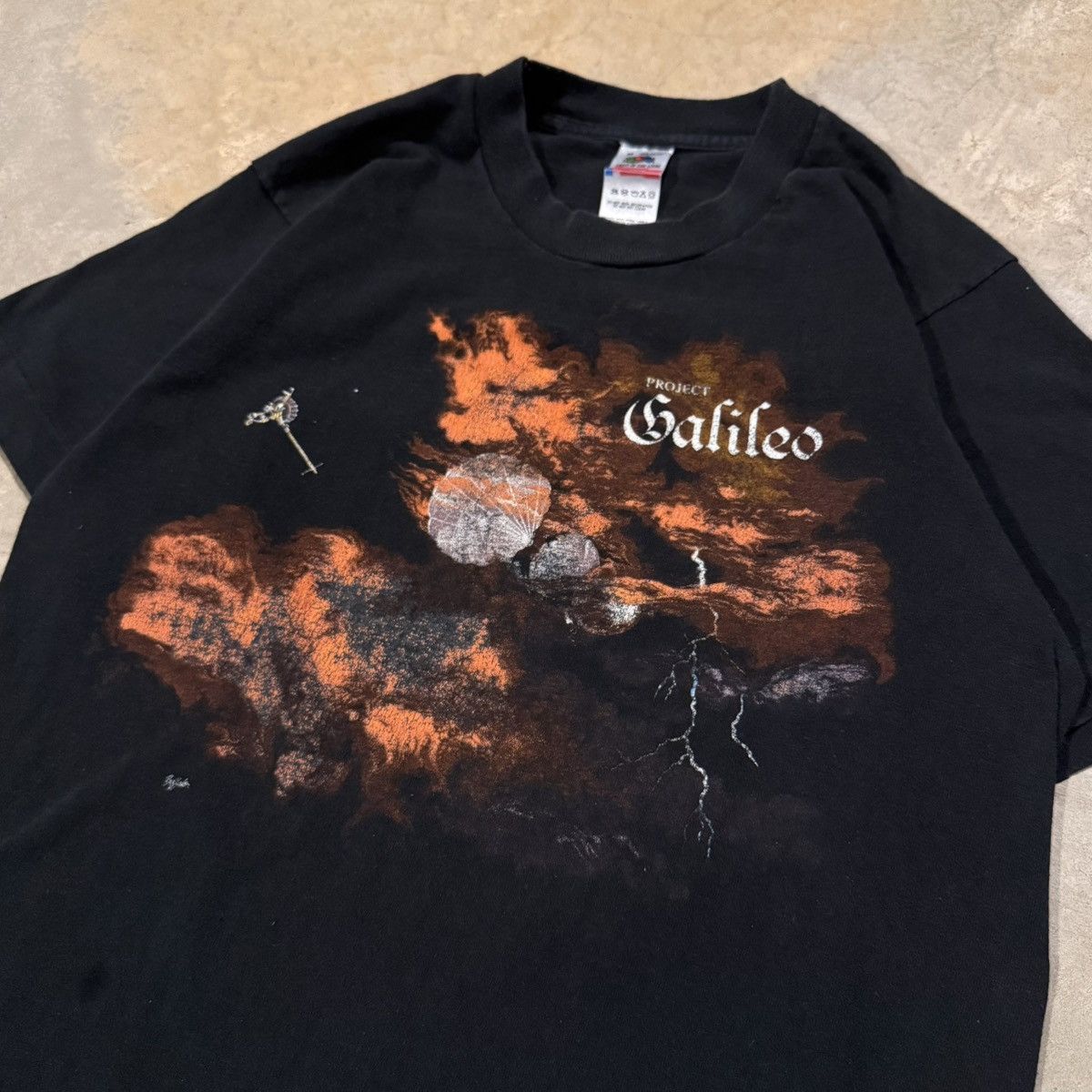 Vintage Vtg 1990s Project Galileo Faded Space Tee NASA ERD Grunge Size US M / EU 48-50 / 2 - 3 Thumbnail