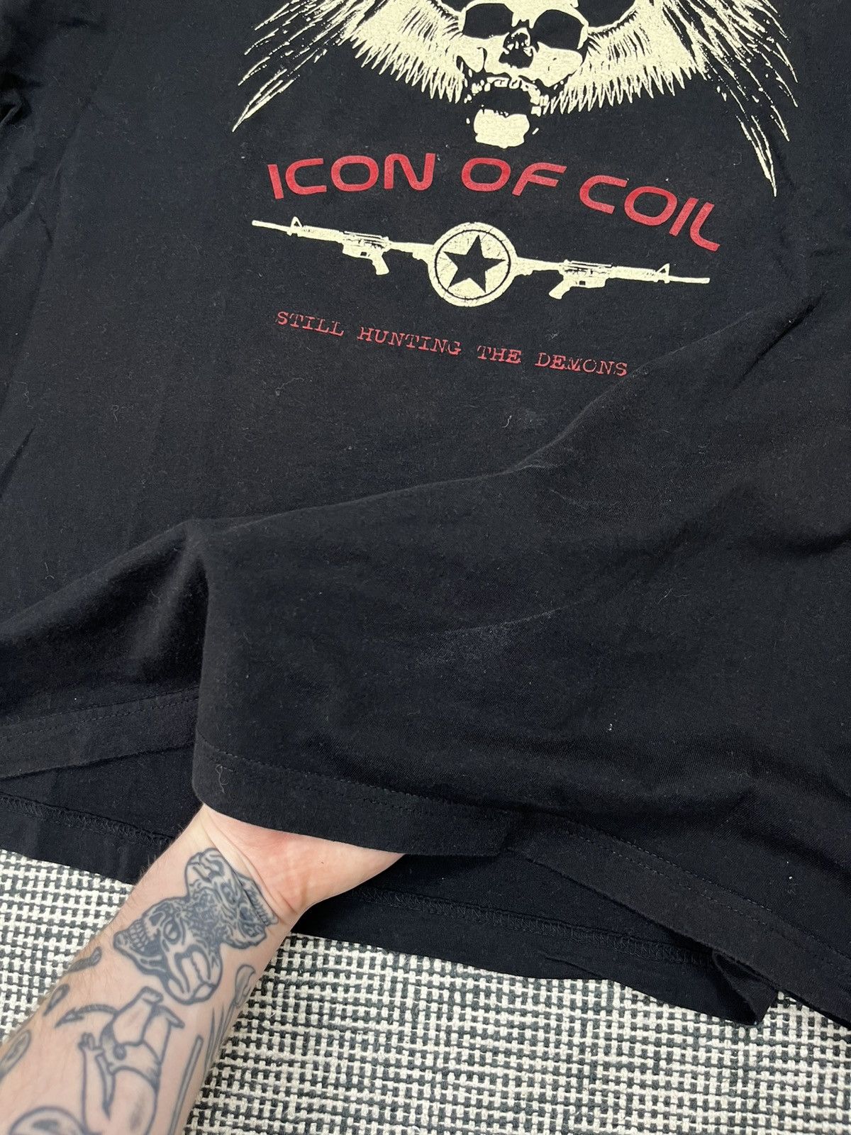 Band Tees × Vintage Vintage y2k icon of coil electronic music band tee rare Size US L / EU 52-54 / 3 - 4 Thumbnail