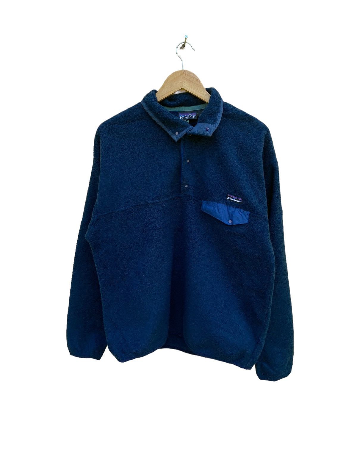Patagonia Vintage Patagonia fleece half button jacket Size US M / EU 48-50 / 2 - 2 Thumbnail