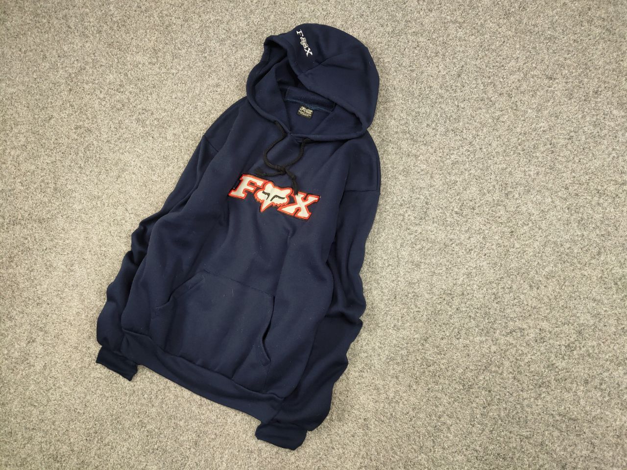 Fox Racing Vintage 90's Fox Racing Oversized logo blue Hoodie Size US L / EU 52-54 / 3 - 2 Thumbnail