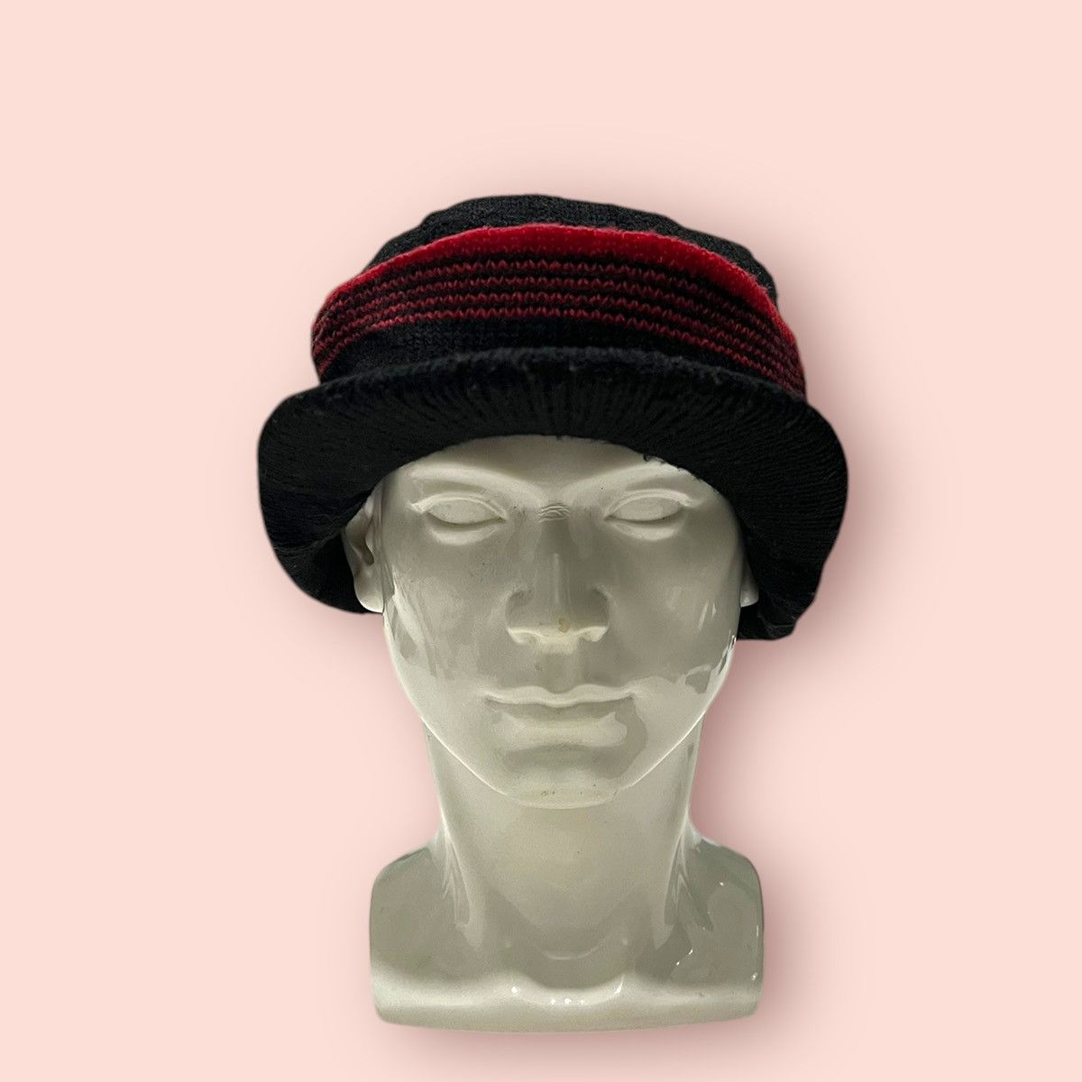 14th Addiction × Homespun Knitwear × Japanese Brand VINTAGE RED SNOWFLAKE LOGO KNITTED ALT BEANIE HAT Size ONE SIZE - 3 Thumbnail