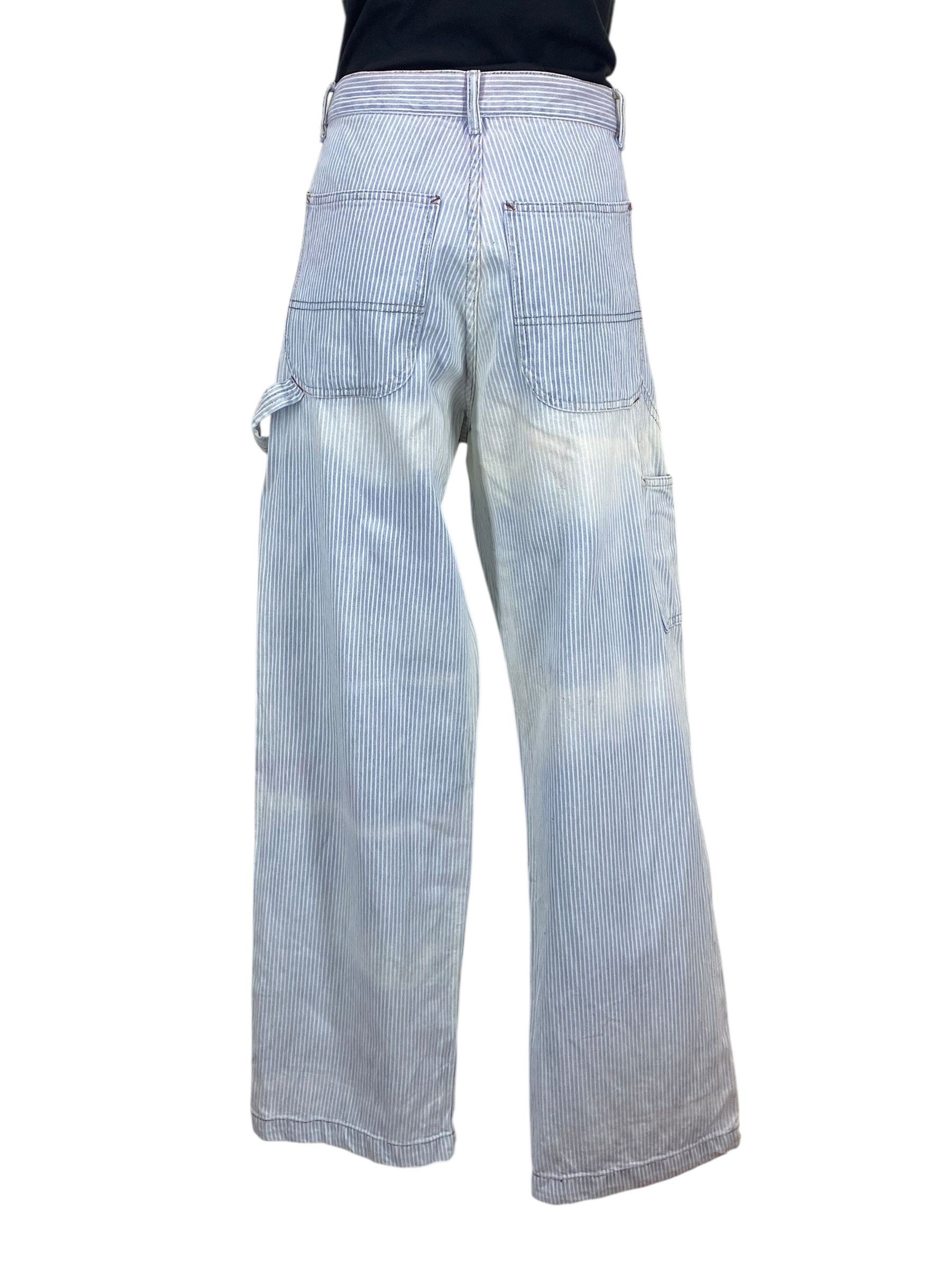 Japanese Brand Vale Carpenter Jeans Stripes Hickory Jeans Size US 30 / EU 46 - 1 Thumbnail