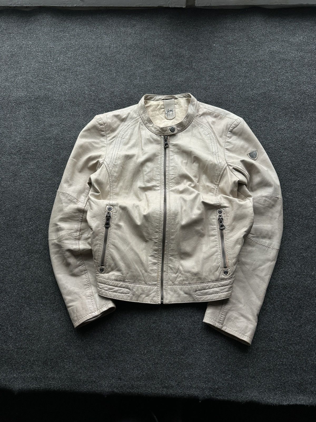 Gypsy SEXY 18+🚨Y2K TYPE DIRTY SLIM FIT ZIP LEATHER JACKET Size M / US 6-8 / IT 42-44 - 1 Thumbnail
