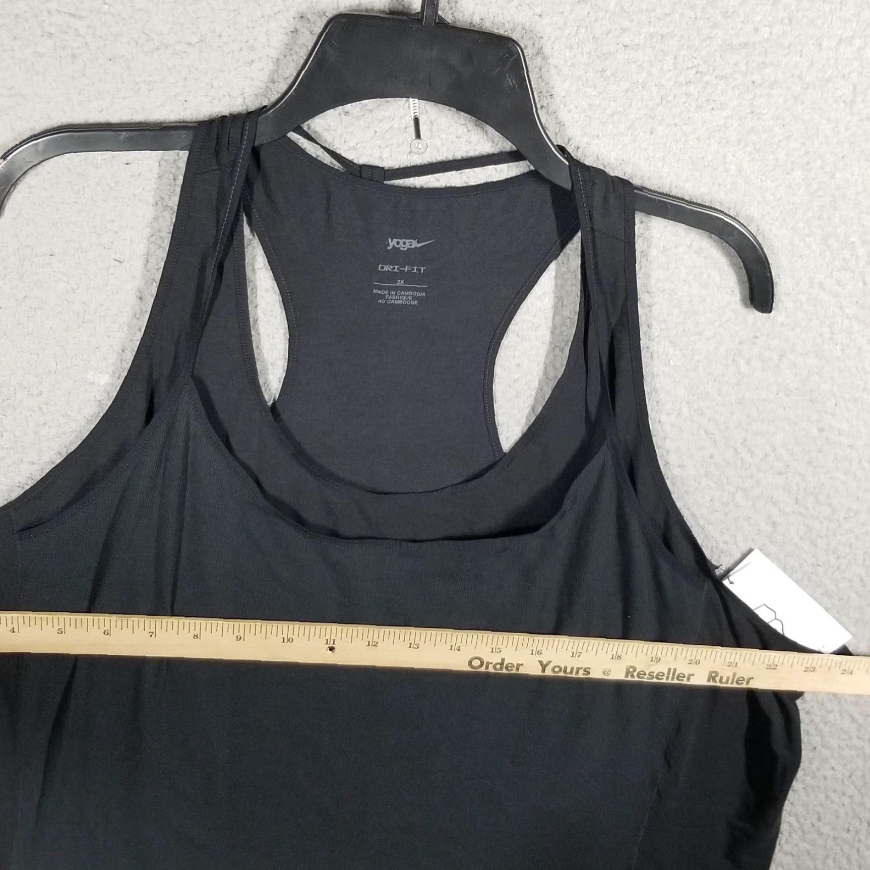 Nike Nike Yoga Tank Woman 2X Black Racerback Swoosh Activewear Tank Ladies 2X Size XXL / US 16-18 / IT 52-54 - 7 Thumbnail