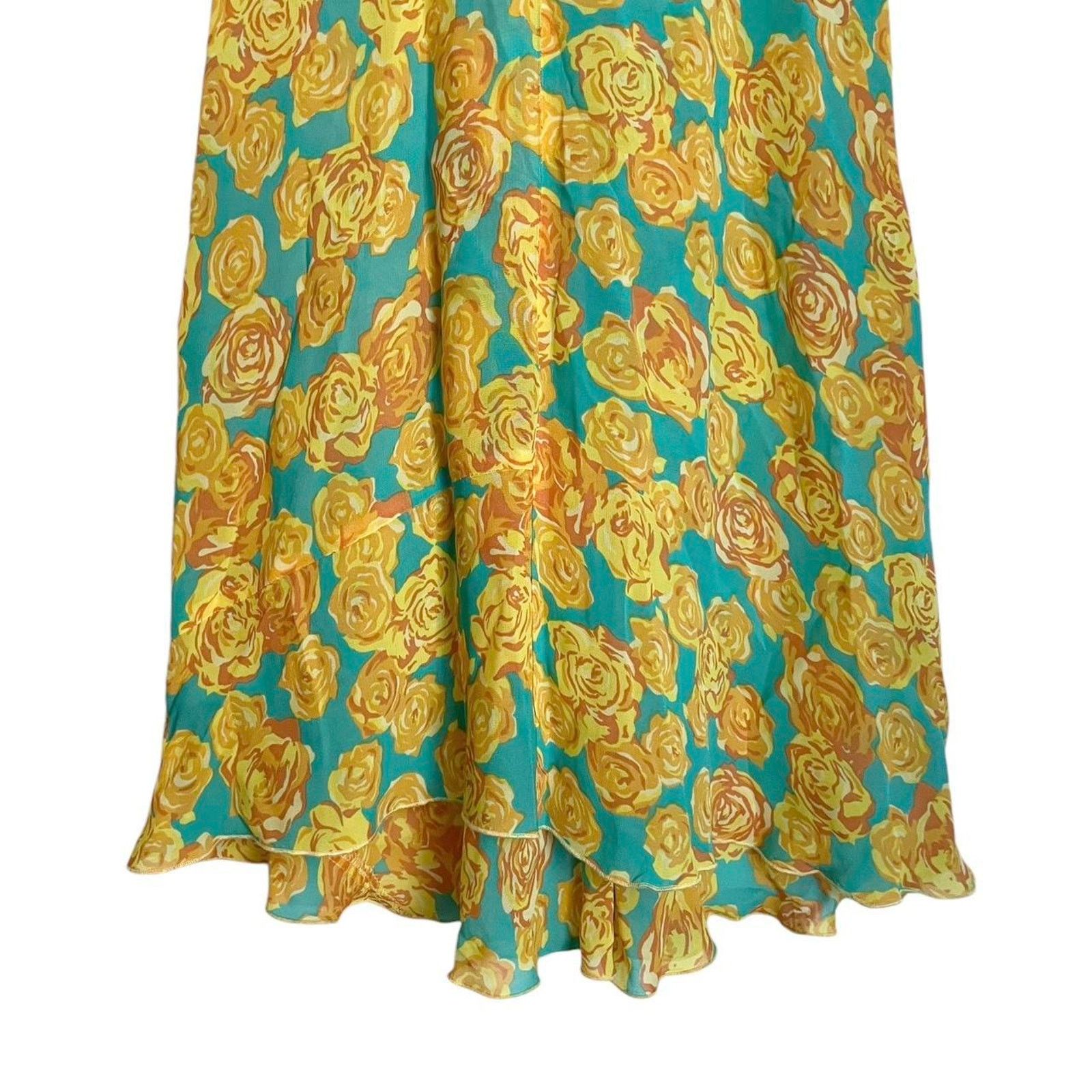 Betsey Johnson VTG 90s Betsey Johnson New York silk floral maxi dress Sz M Size M / US 6-8 / IT 42-44 - 5 Thumbnail