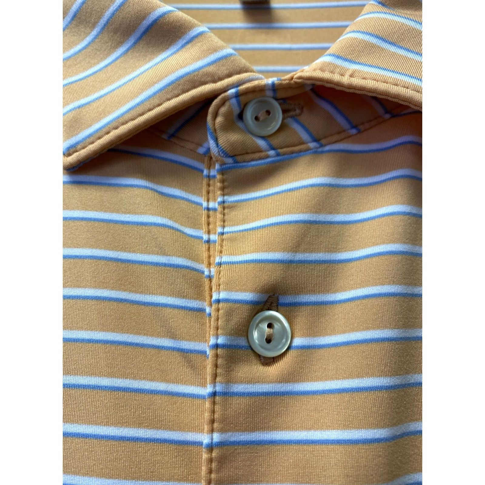 Peter Millar Peter Millar Golf Polo Shirt Men’s 2XL Orange Striped Summer Comfort /0709 Size US XXL / EU 58 / 5 - 7 Thumbnail