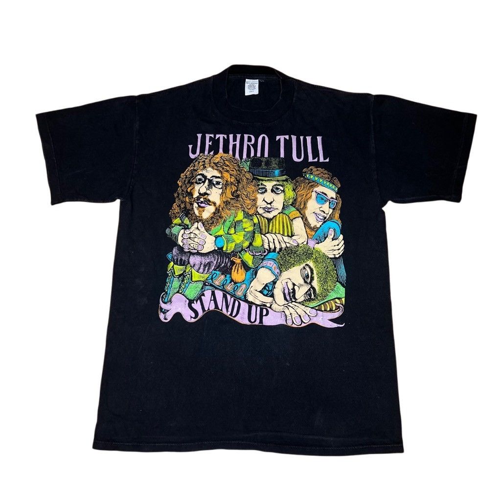 Vintage Vintage 80s Jethro Tull Stand Up Tour Rock Band T Shirt L Size US L / EU 52-54 / 3 - 1 Thumbnail