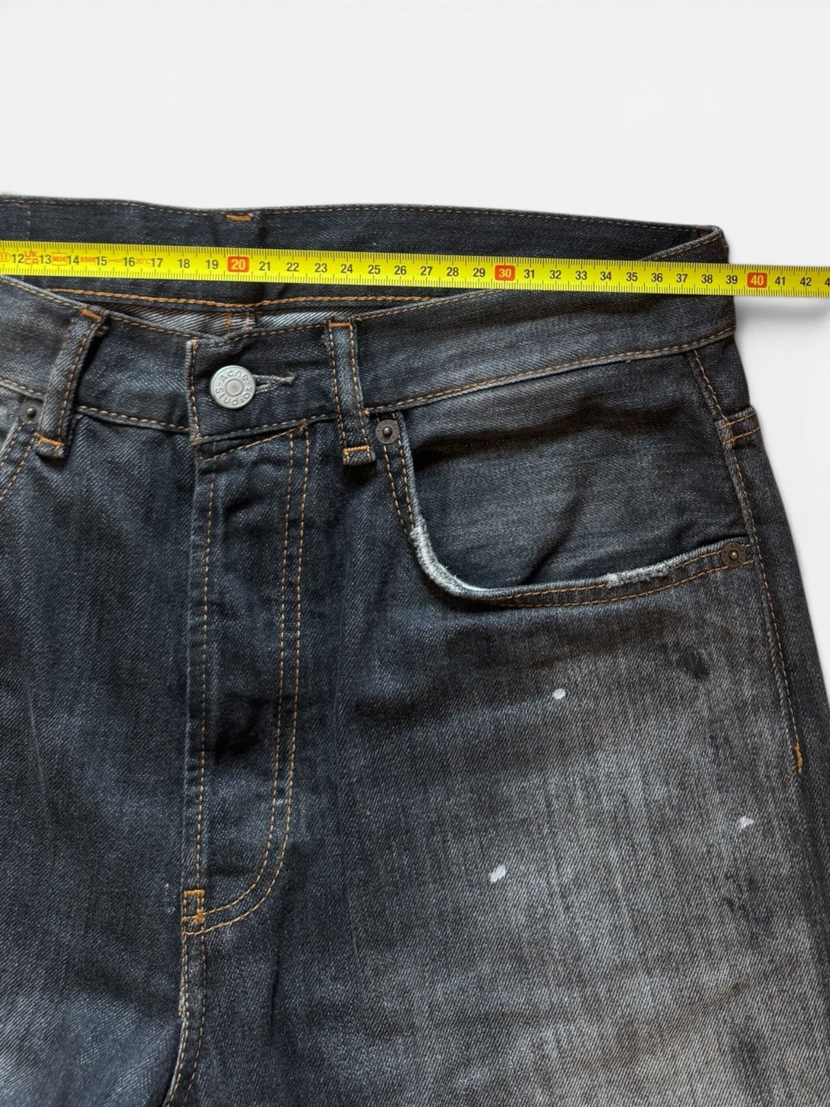 Acne Studios Acne studios 2021M jeans black paint splatter w30L32 Size US 30 / EU 46 - 7 Thumbnail