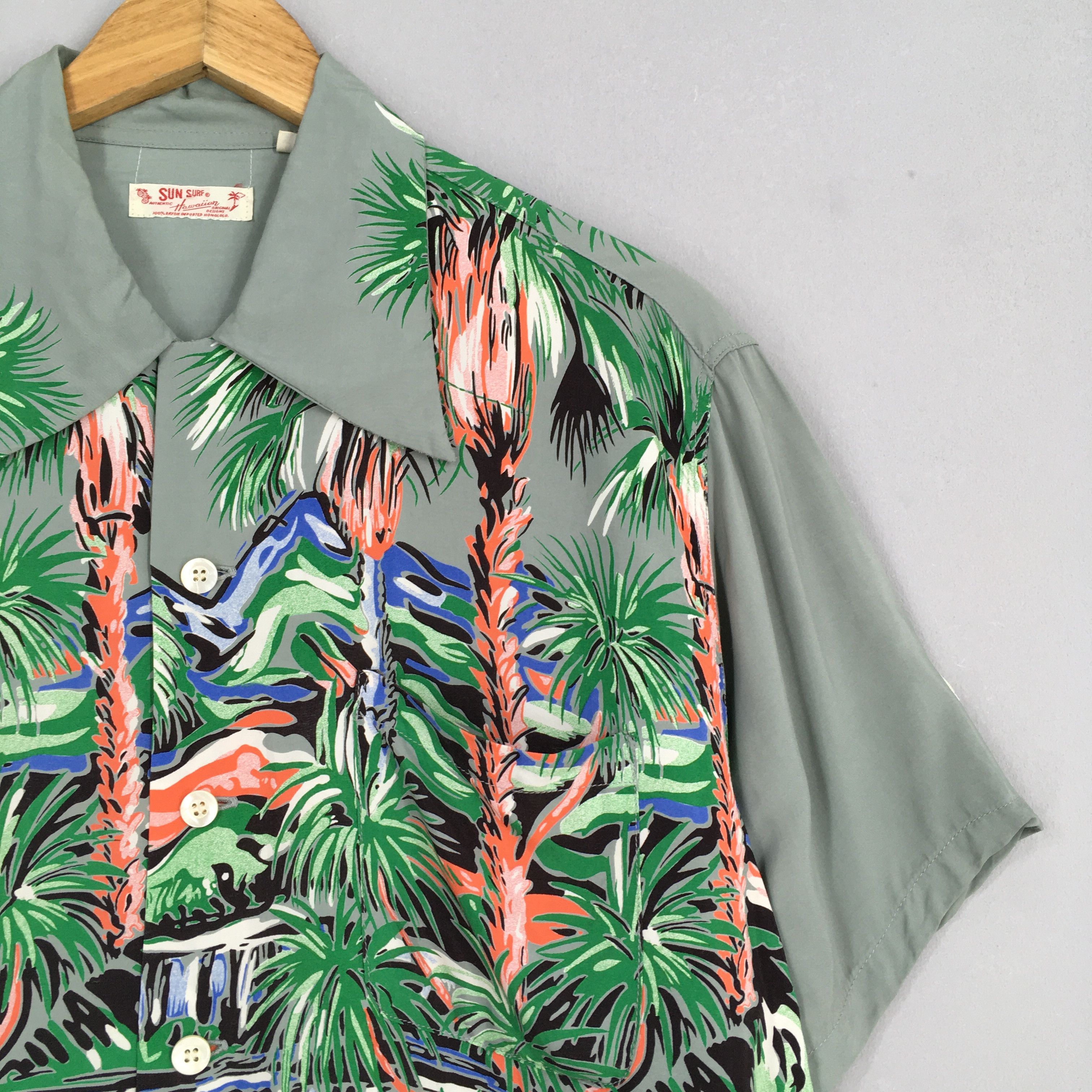Sun Surf Vintage Sun Surf Hawaiian Palm Tree Rayon Shirt Medium Size US M / EU 48-50 / 2 - 2 Thumbnail