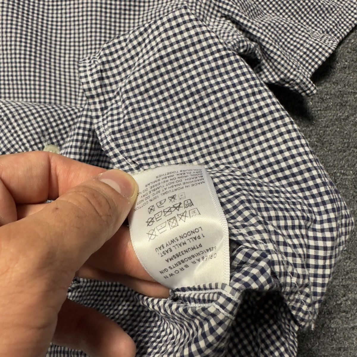 Orlebar Brown Orlebar Brown Mens Cotton Indigo Blue Summer Shirt Size US XL / EU 56 / 4 - 7 Thumbnail