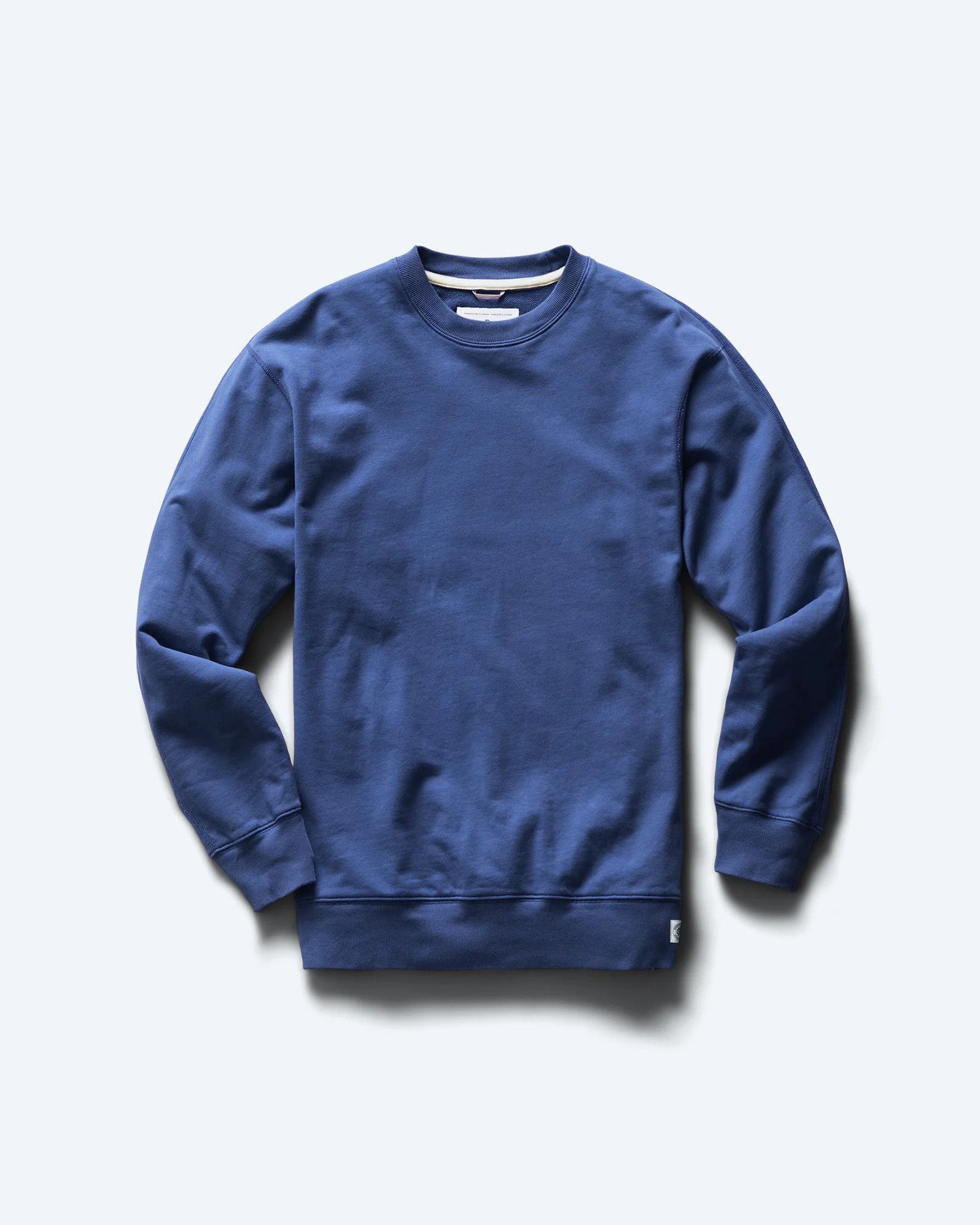 image of Reigning Champ Midweight Terry Classic Crewneck in Lapis Blue, Men's (Size Small)