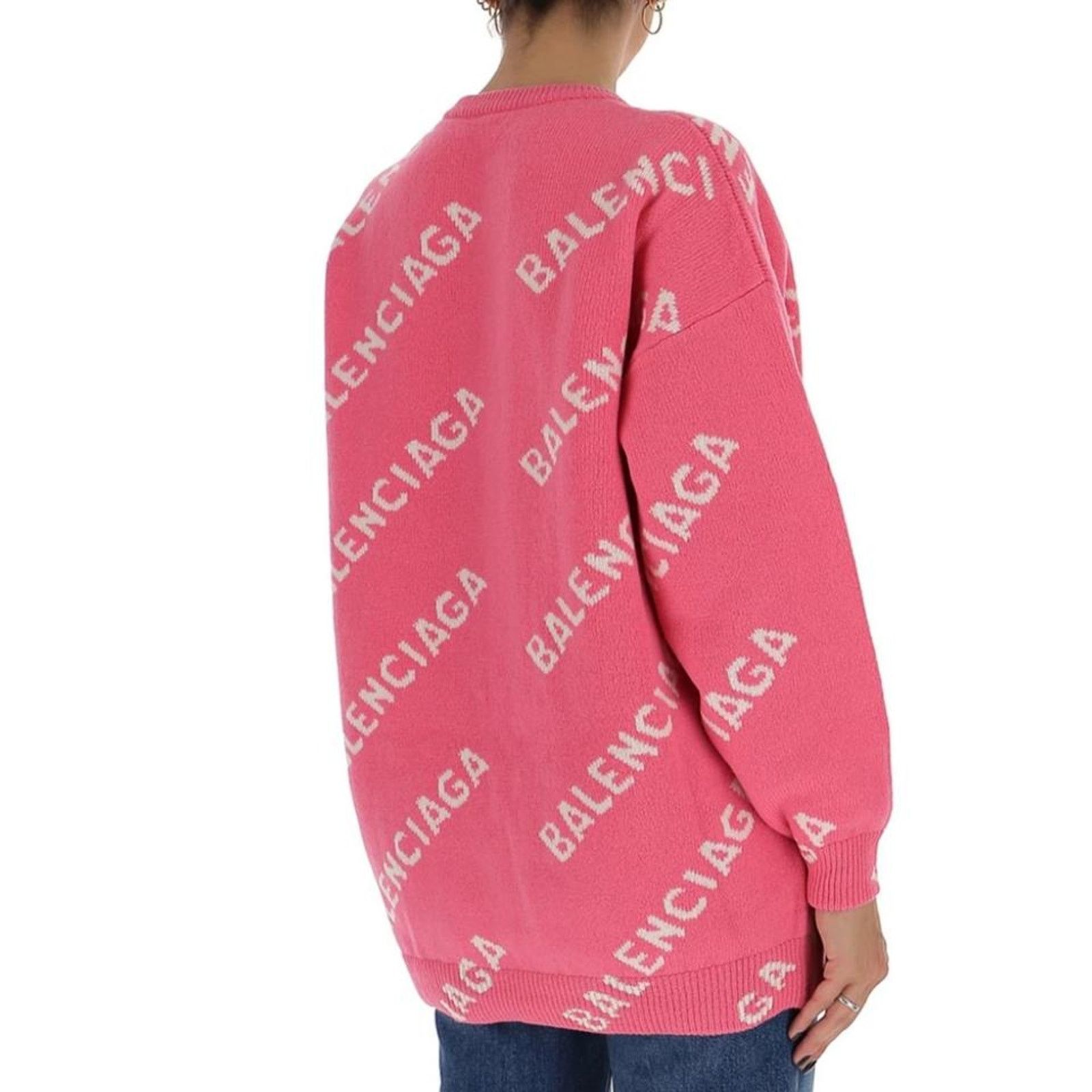 Balenciaga logo intarsia sweater Size M / US 6-8 / IT 42-44 - 4 Thumbnail