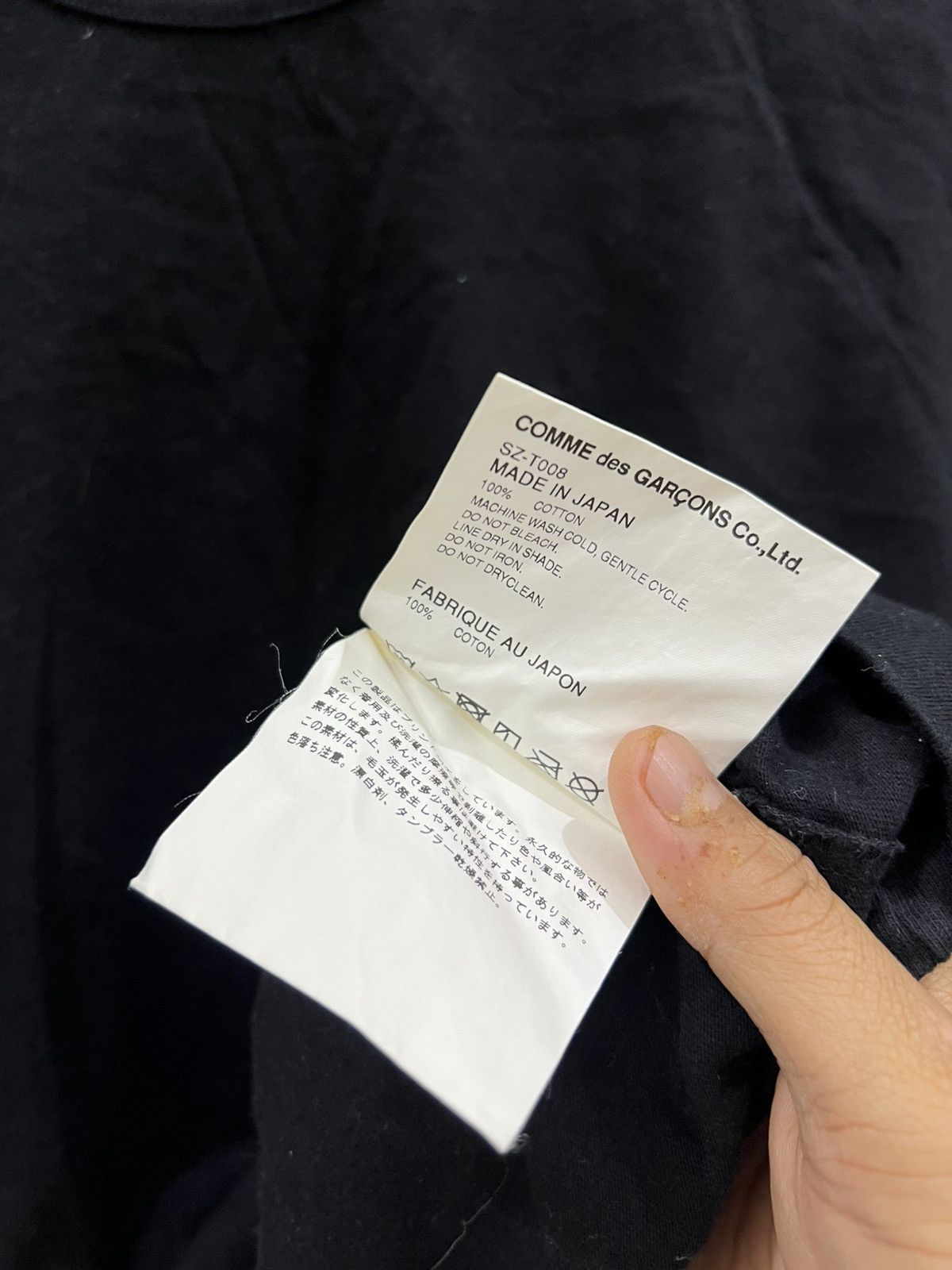 Comme des Garcons Comme des Garçons CDG Long Sleeve Logo Tee (Made in Japan) Size US M / EU 48-50 / 2 - 4 Thumbnail