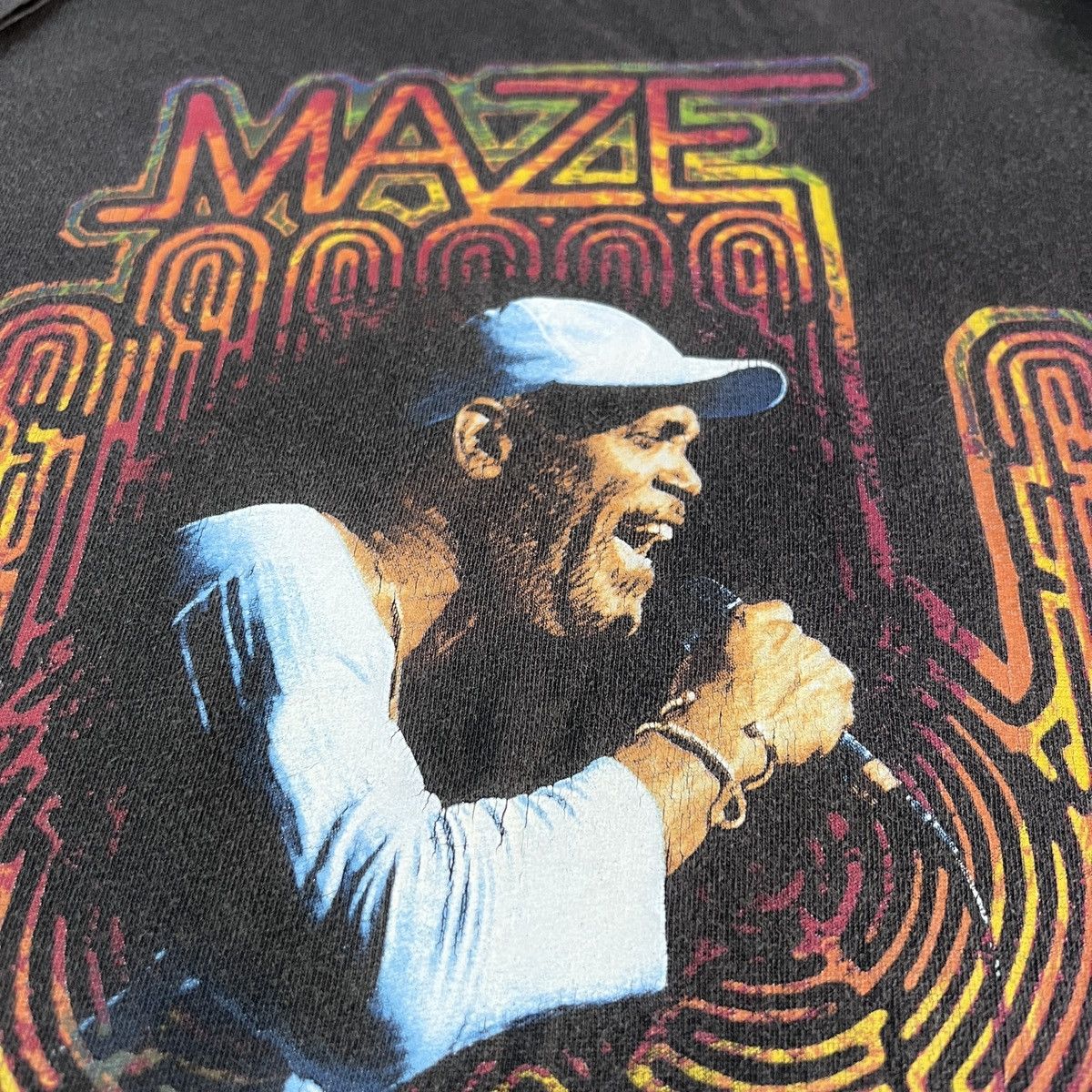 Band Tees × Rap Tees × Vintage Vintage Y2K MAZE featuring frankie beverly Tee 2XL Faded Size US XXL / EU 58 / 5 - 5 Thumbnail