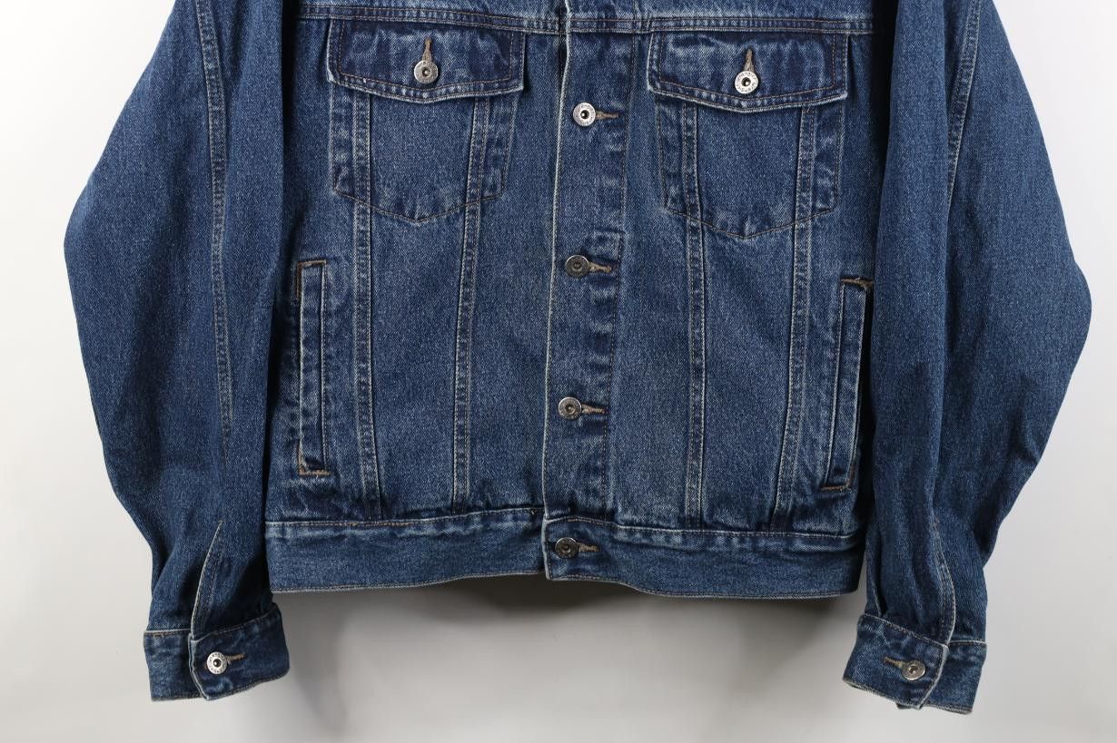 Wrangler Vintage 90s Y2K Wrangler Western Denim Jean Trucker Jacket Size US XL / EU 56 / 4 - 3 Thumbnail