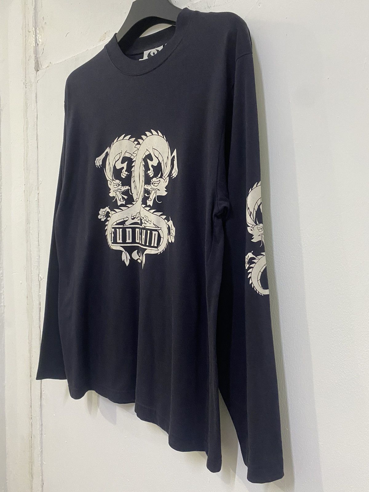 Japanese Brand 💥 FUDOSHIN ART DOUBLE DRAGON LONG SLEEVE Size US L / EU 52-54 / 3 - 4 Thumbnail