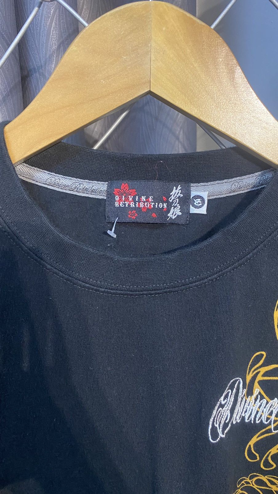 Japanese Brand × Vintage VINTAGE DIVINE RETRIBUTION OVP KATANA GRAPHIC TSHIRT RARE Size US M / EU 48-50 / 2 - 7 Thumbnail