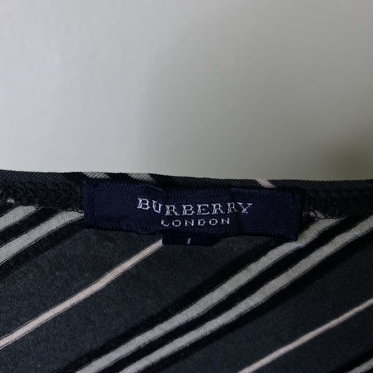 Burberry Burberry London Diagonal Stripes LS Women Tshirt Size XS / US 0-2 / IT 36-38 - 3 Thumbnail