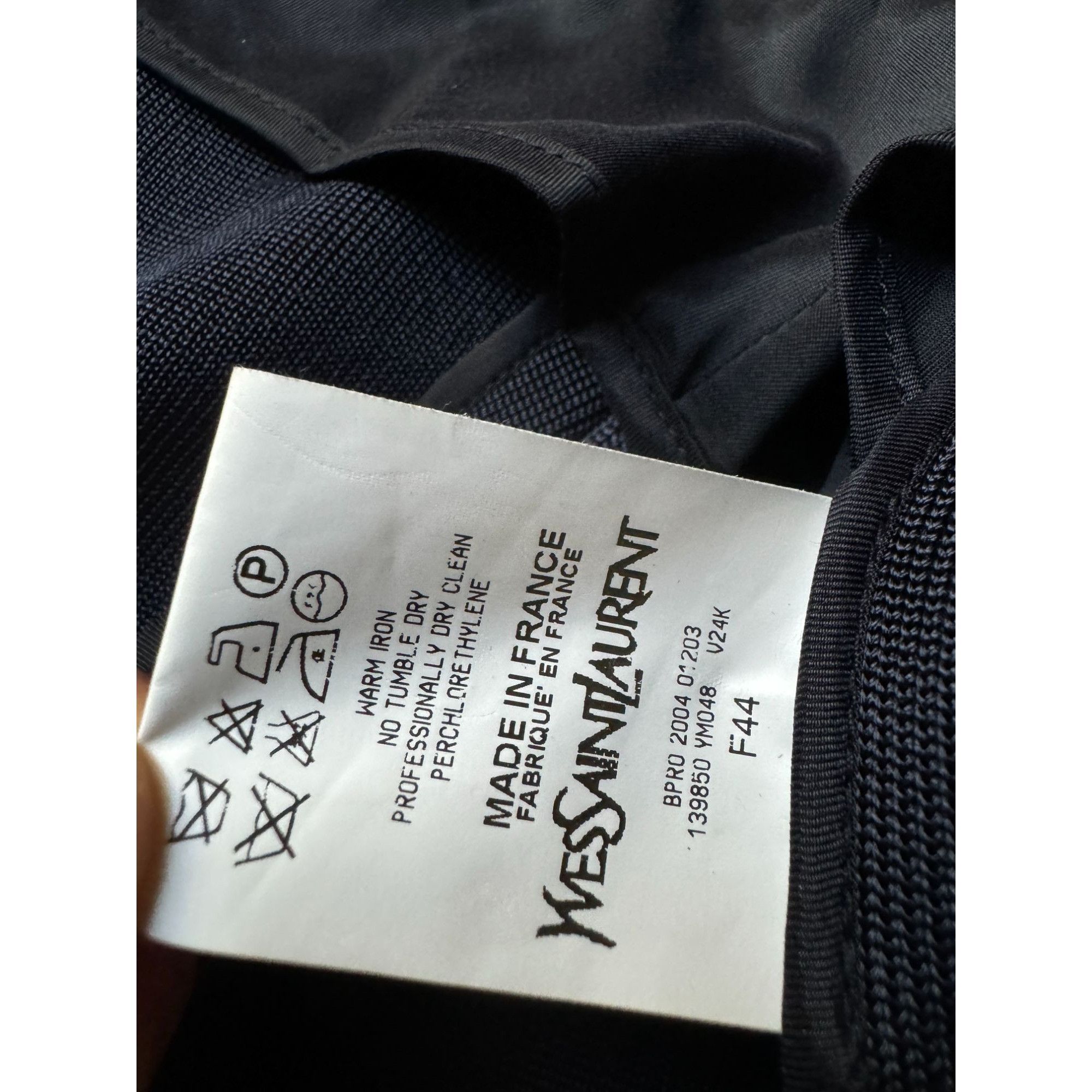 Tom Ford × Yves Saint Laurent Tom Ford Heavy Navy Blazer Jacket Size L / US 10 / IT 46 - 7 Thumbnail