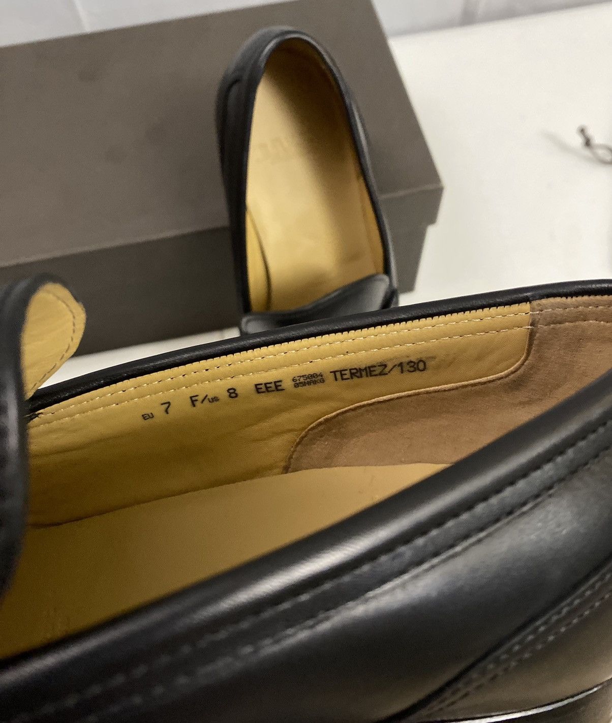 Bally Bally Black Calfskin Termez Penny Loafer 8 EEE New In Box Size US 8 / EU 41 - 7 Thumbnail