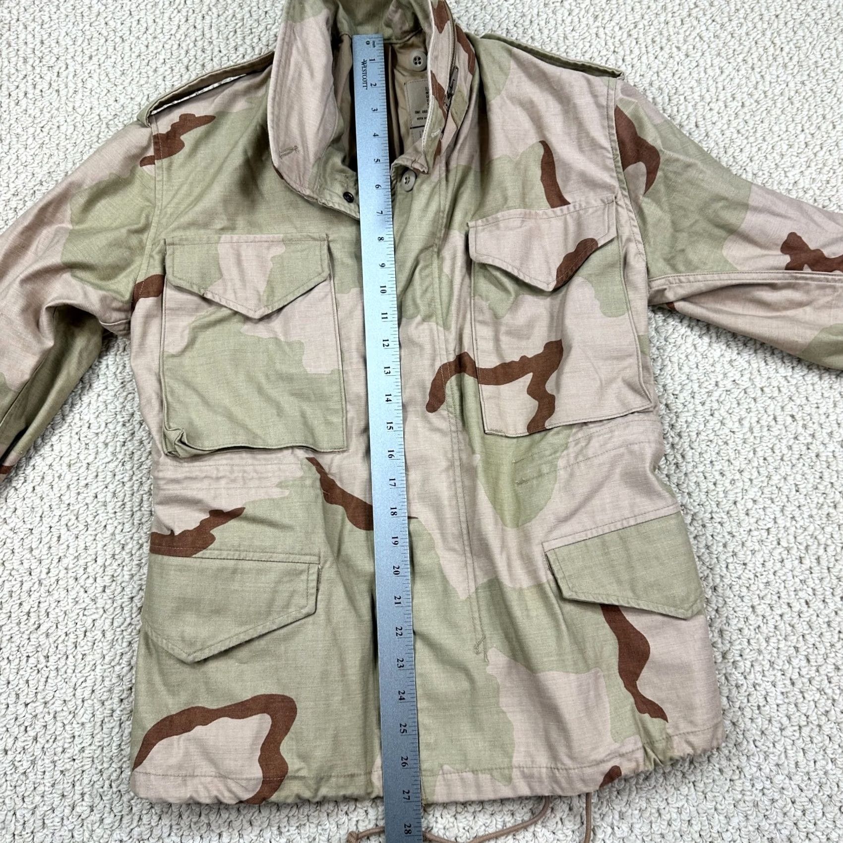 Vintage VINTAGE Isratex M65 Jacket Mens XS X-Short Desert Camo Cold Weather Field Coat 90s Size US XS / EU 42 / 0 - 6 Thumbnail