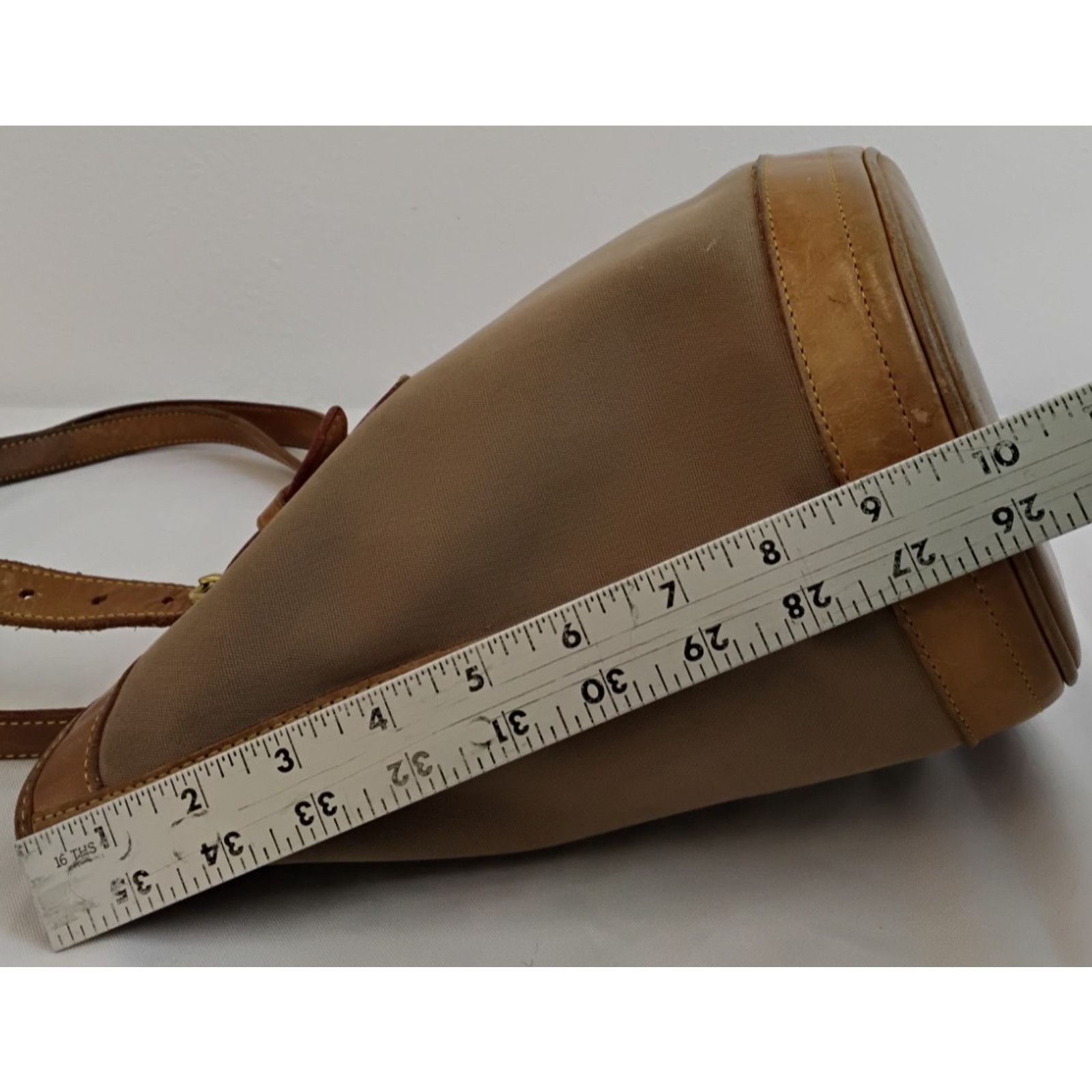 Dooney & Bourke Dooney & Bourke Canvas + Leather Shoulder Bag Brown VTG USA Size ONE SIZE - 16 Thumbnail
