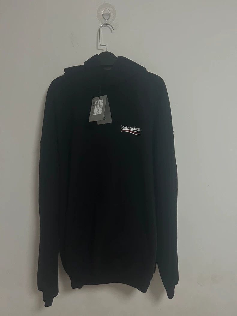 Balenciaga SS23 New Black Monogrammed Wave Cola Embroidered