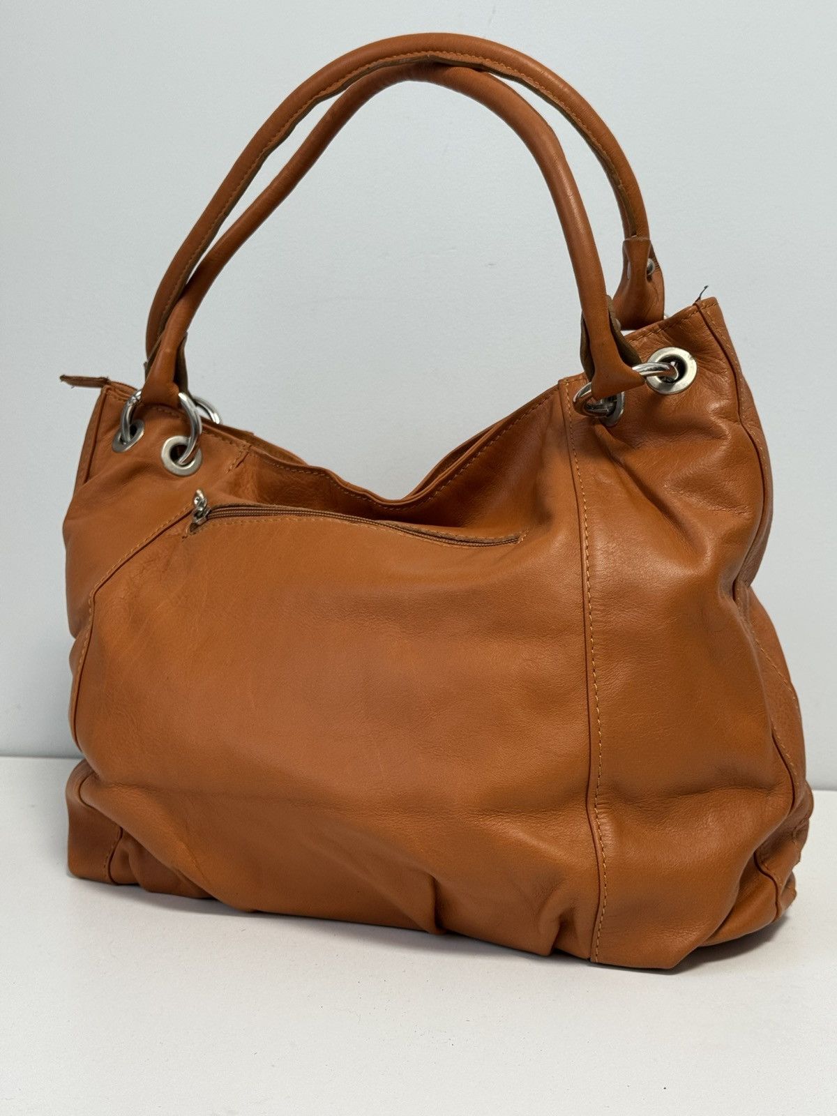 Genuine Leather Genuine leather crossbody shoulder bag Carmel color Size ONE SIZE - 11 Thumbnail