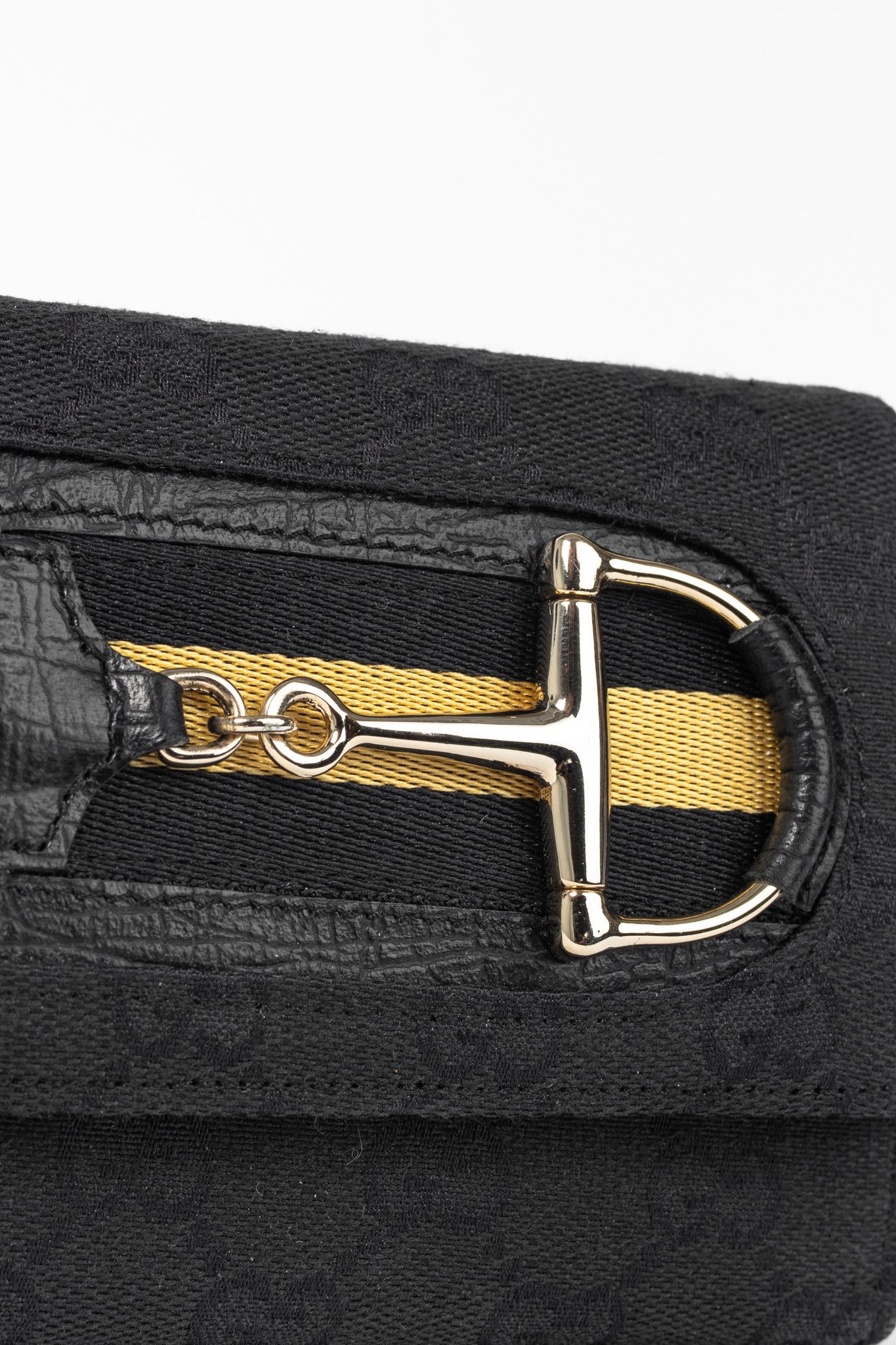 Gucci Gucci Black GG Canvas Horsebit Web Trifold Wallet Size ONE SIZE - 6 Thumbnail