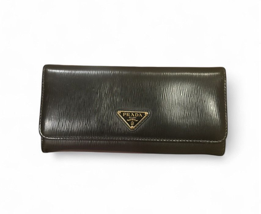 Prada Prada Large Black Saffiano Leather Wallet Size ONE SIZE - 1 Thumbnail