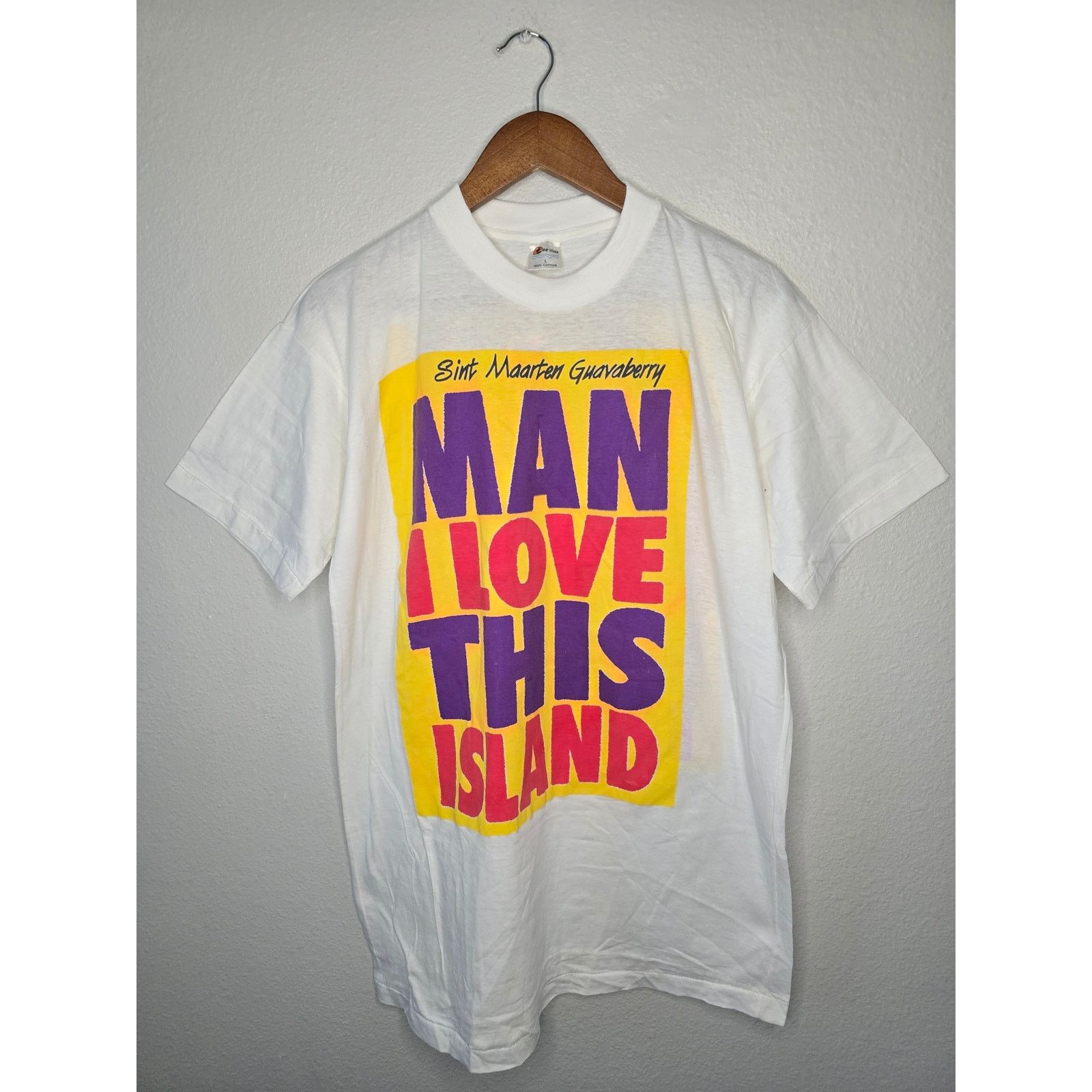 Vintage Vintage Sint Maarten Guavaberry MAN I LOVE THIS SLAND Tee Size US L / EU 52-54 / 3 - 1 Thumbnail