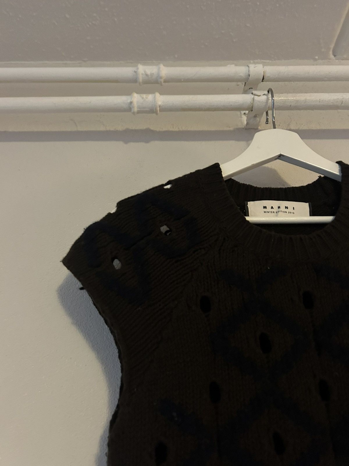 Marni FW2010 Brown Wool-Cashmere Knit Top – Size 44 Size M / US 6-8 / IT 42-44 - 3 Thumbnail