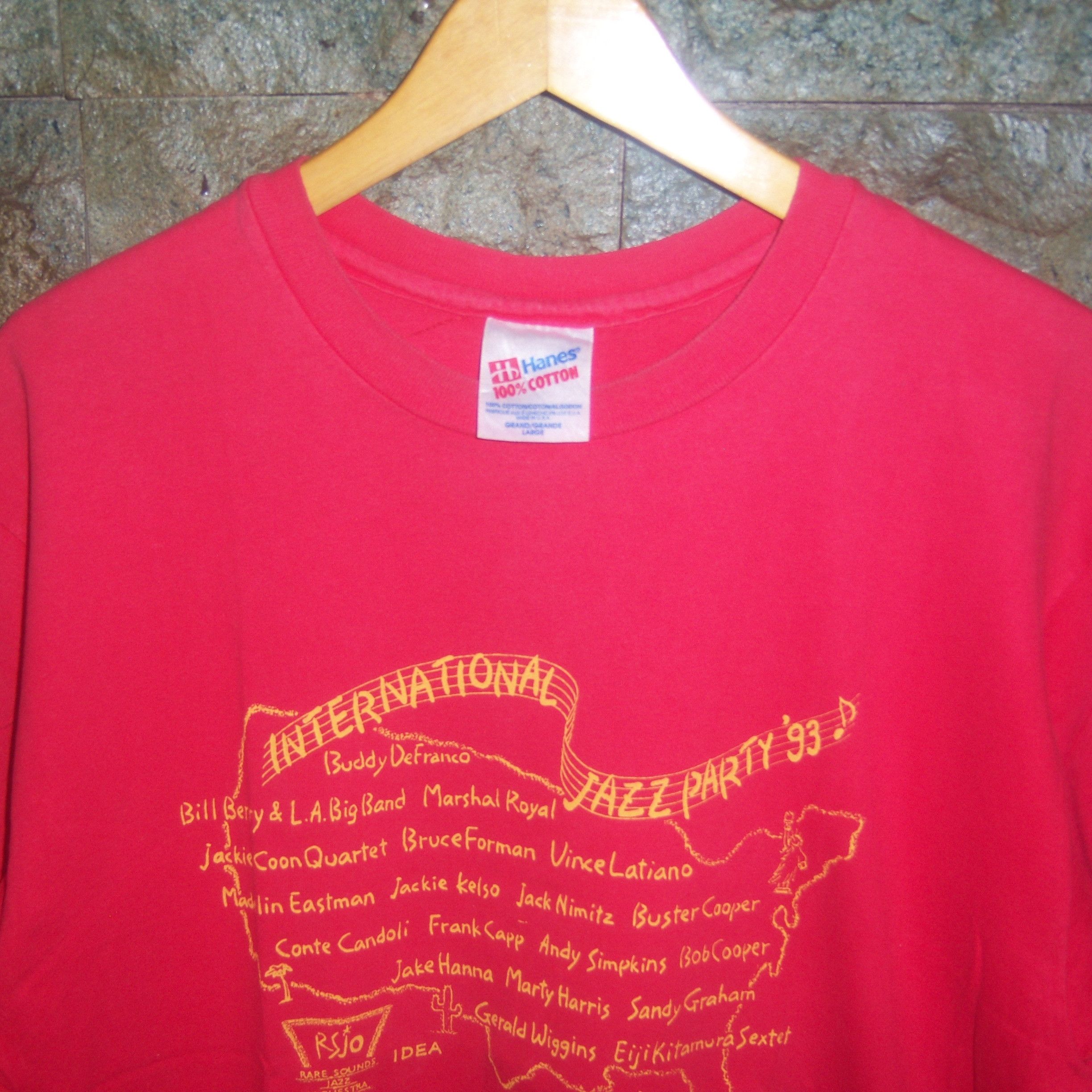 Band Tees × Vintage 1993 International Jazz Party Vintage Tee Size US L / EU 52-54 / 3 - 7 Thumbnail