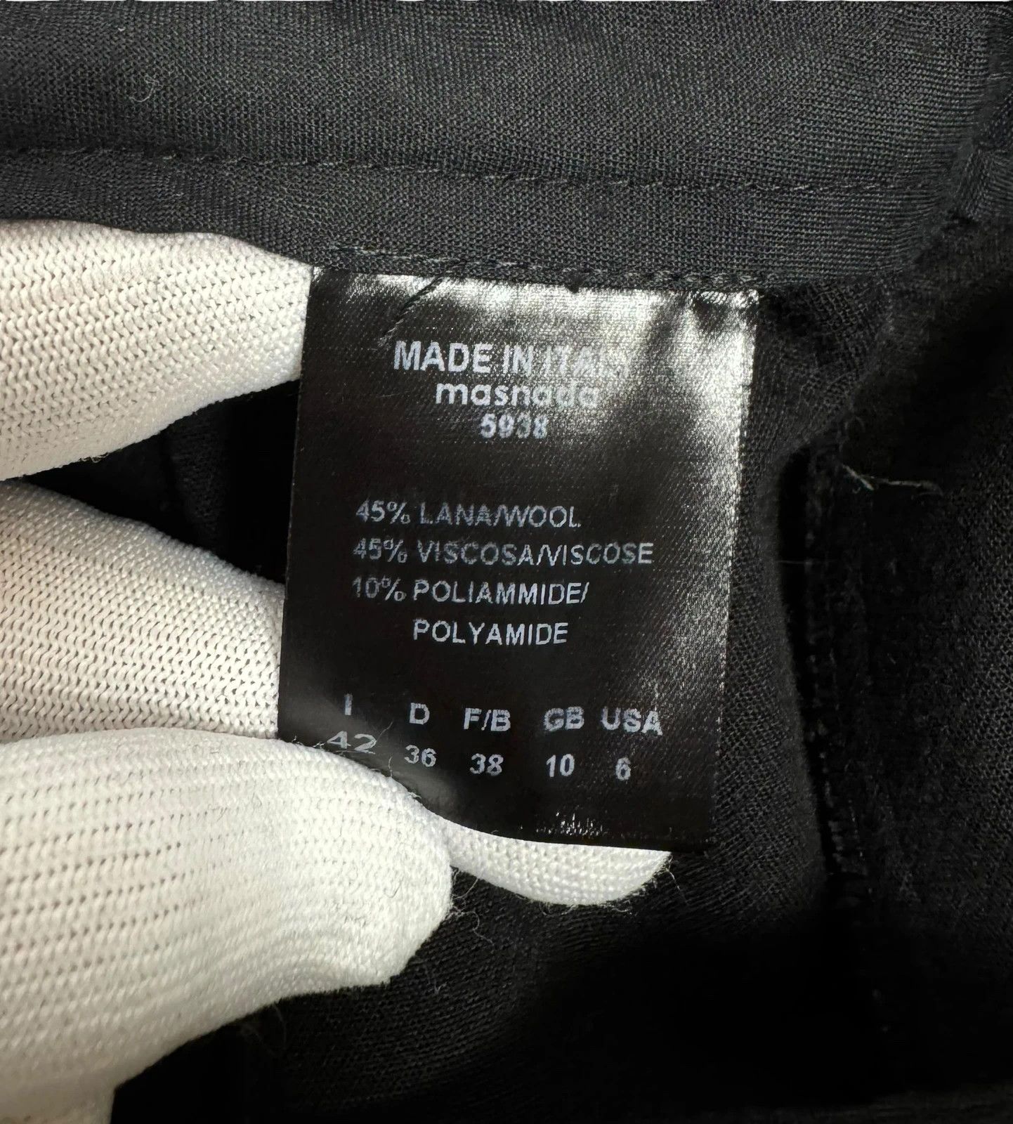 Masnada Masnada Shorts Skirt Waxed Wool size D36 F38 Size 28" / US 6 / IT 42 - 14 Thumbnail