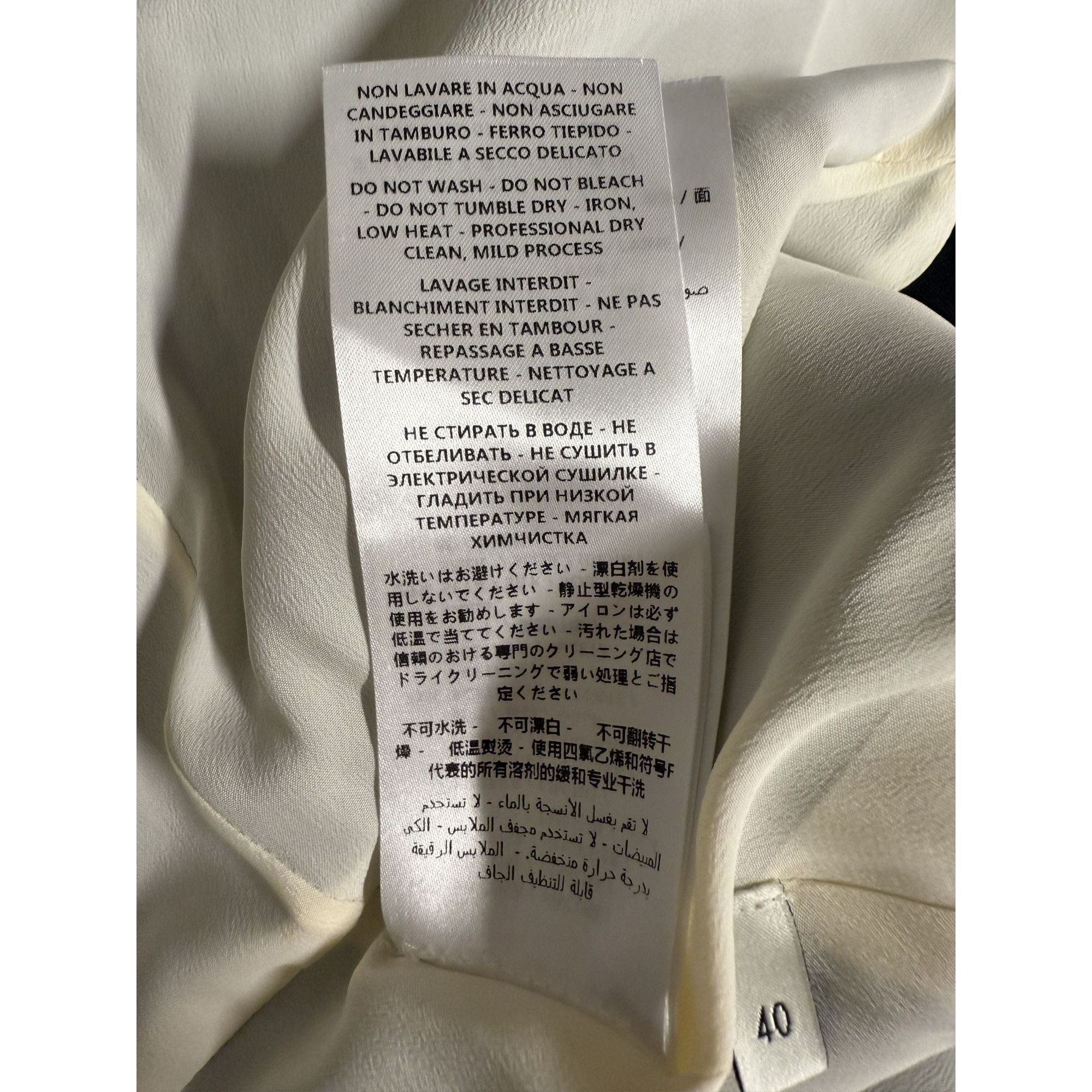 Gucci Gucci Womens Black & White Short-Sleeve Button-Up Blazer Dre Size S / US 4 / IT 40 - 17 Thumbnail