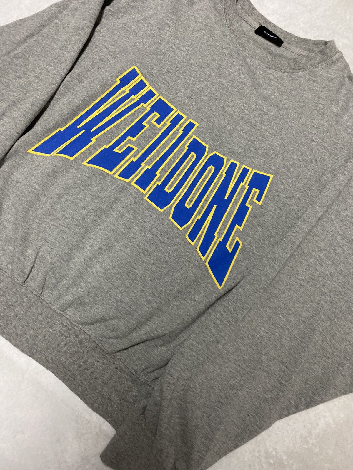Vintage × WE11DONE Crazy Streetwear Y2K We11Done Spellout Sweatshirt S Size US S / EU 44-46 / 1 - 2 Thumbnail
