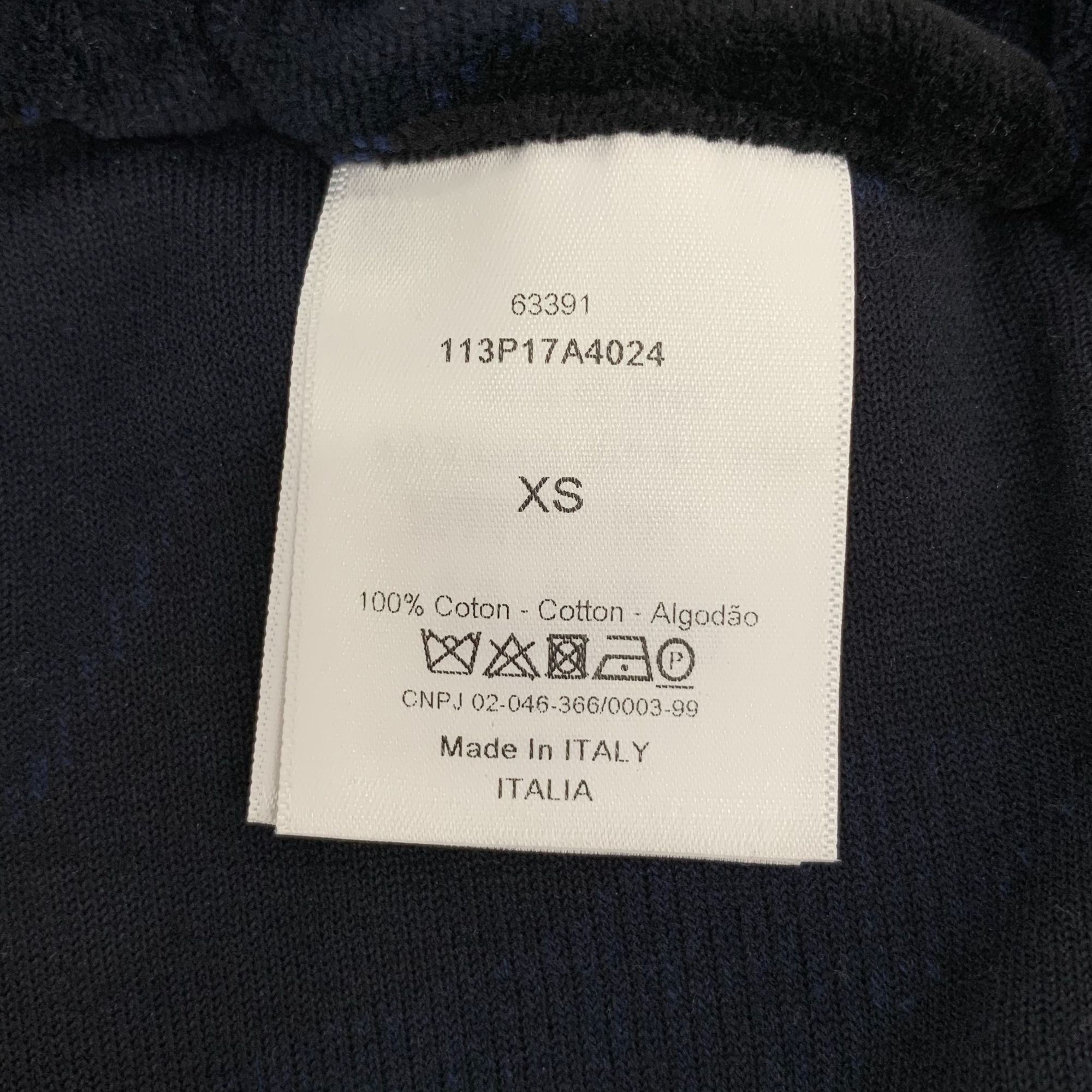 Dior Christian Dior Dark Blue Cotton Drawstring Shorts XS Logo Le Size 27" / US 4 / IT 40 - 4 Thumbnail