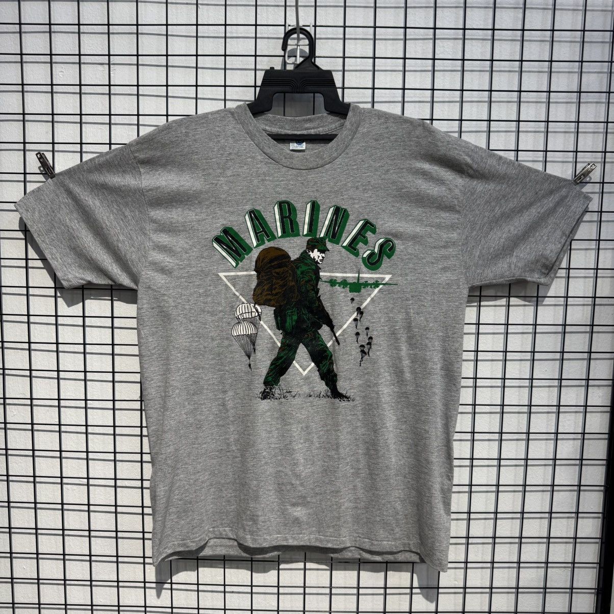 Other Vintage 80s RAYON TRI BLEND USMC UNITED STATES MARINE CORPS Size US L / EU 52-54 / 3 - 2 Thumbnail
